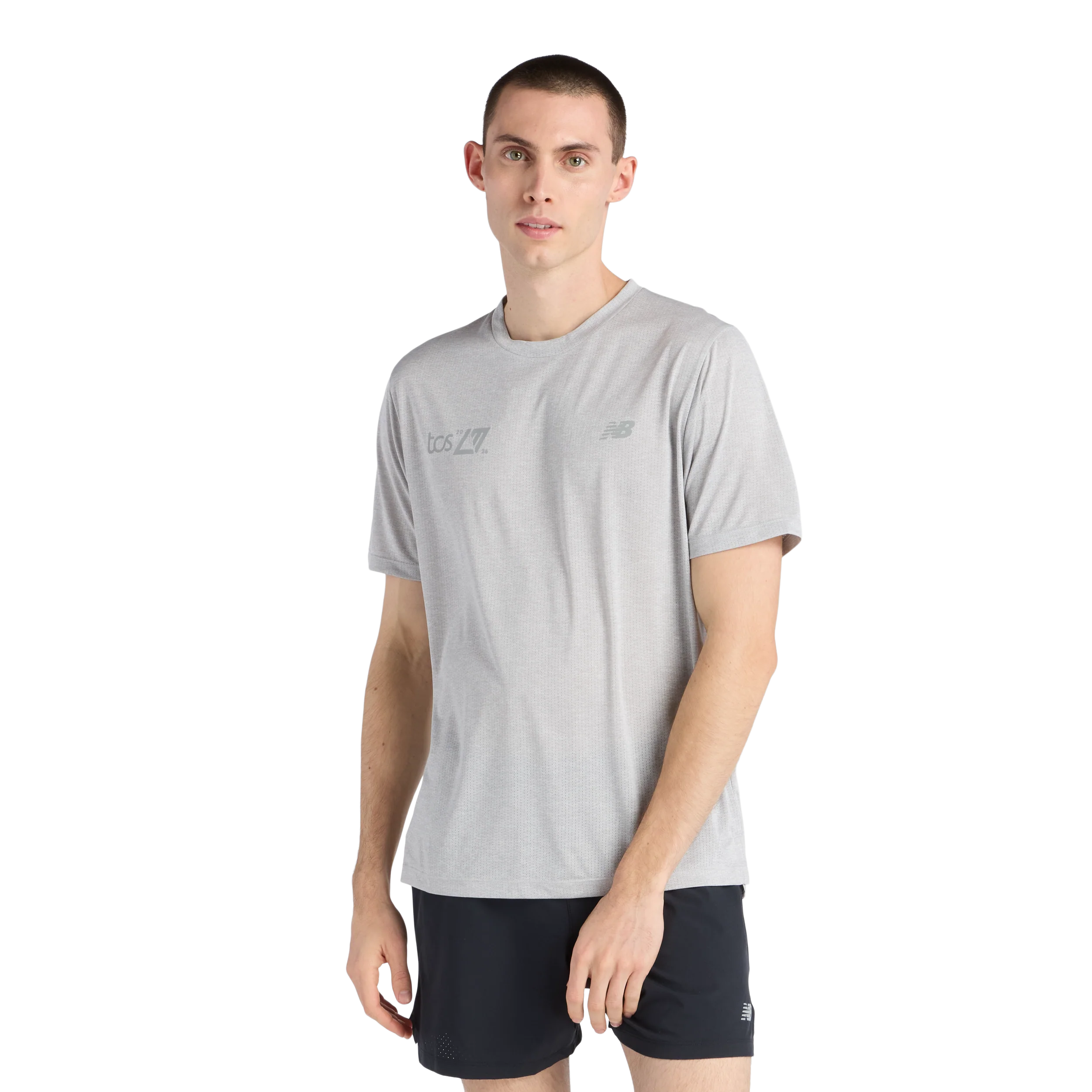 New Balance Mens London Edition RC Essential T-Shirt - Athletic Grey - SS26 - Image 9