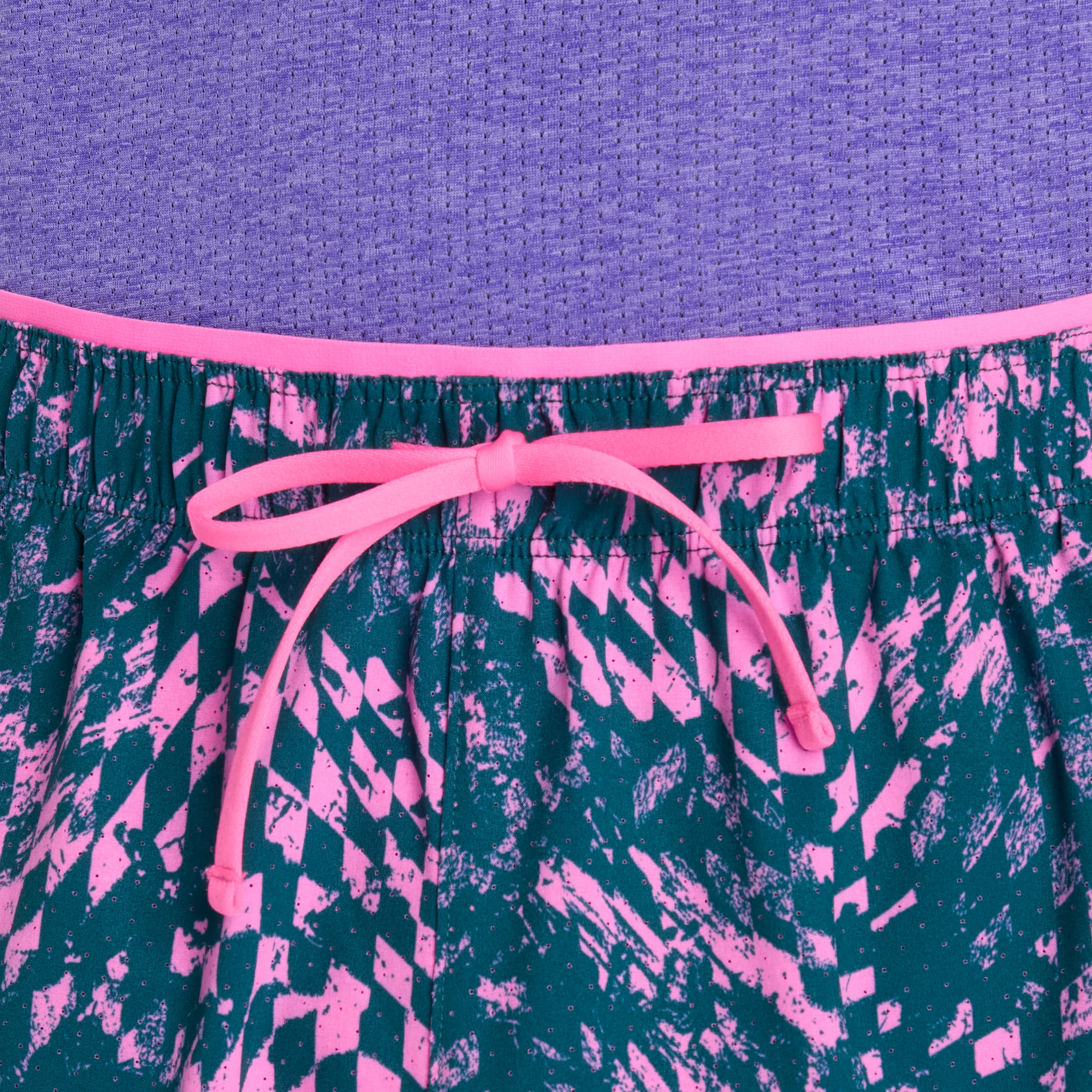 New Balance Mens London Edition RC Printed Short 5" - Pink Heat - SS26 - Image 5