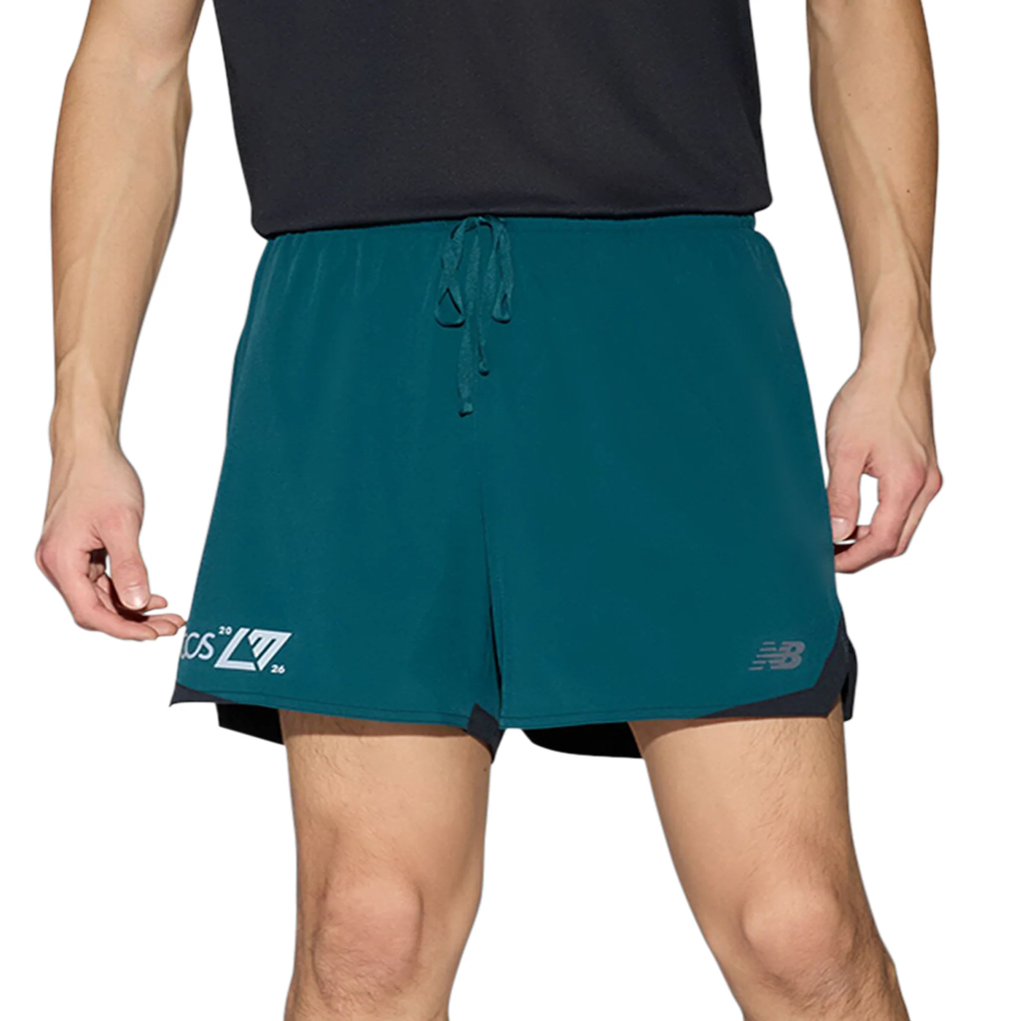 New Balance Mens London Edition RC Essentials Short 5" - Medusa Green - SS26