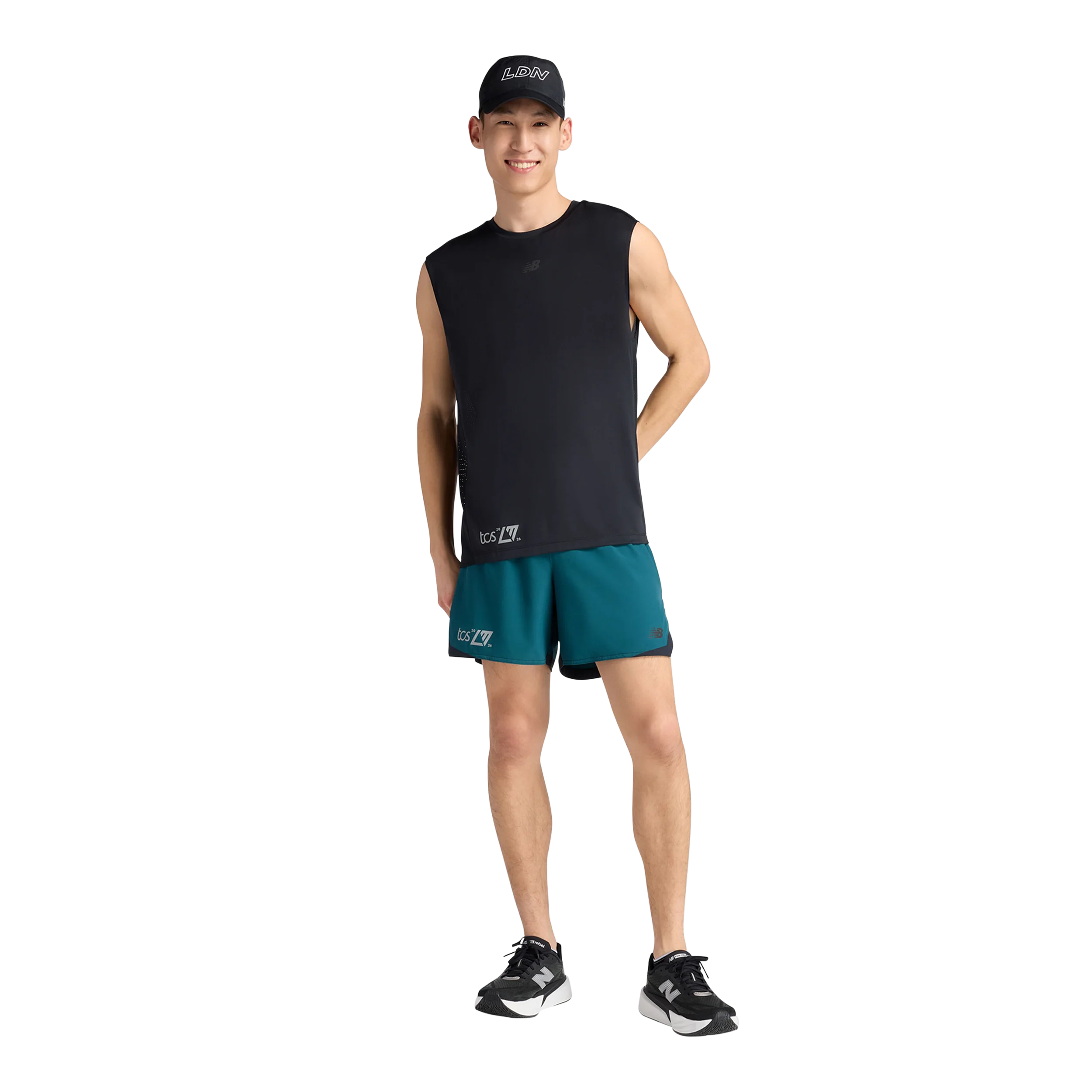 New Balance Mens London Edition RC Essentials Short 5" - Medusa Green - SS26 - Image 5