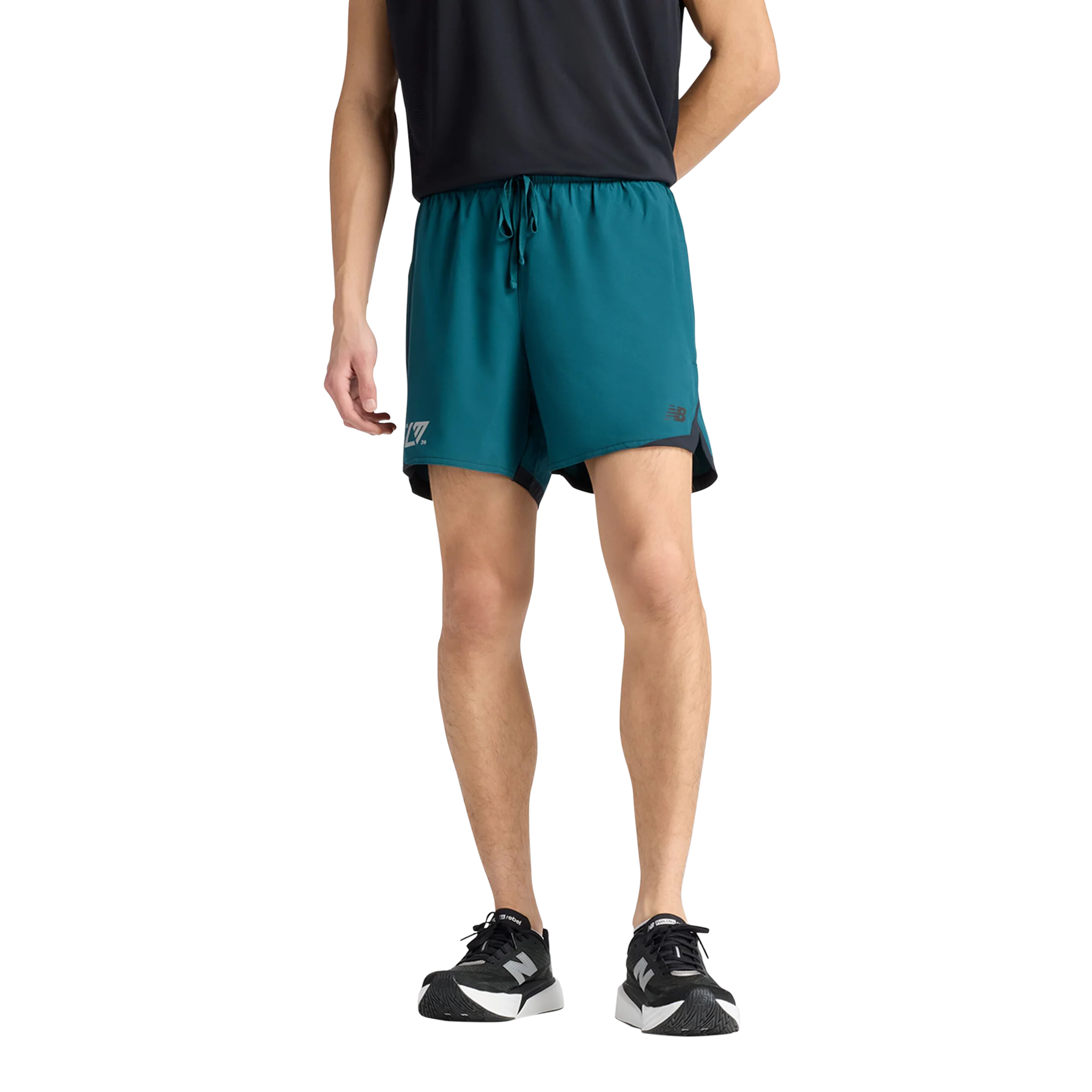 New Balance Mens London Edition RC Essentials Short 5" - Medusa Green - SS26 - Image 7