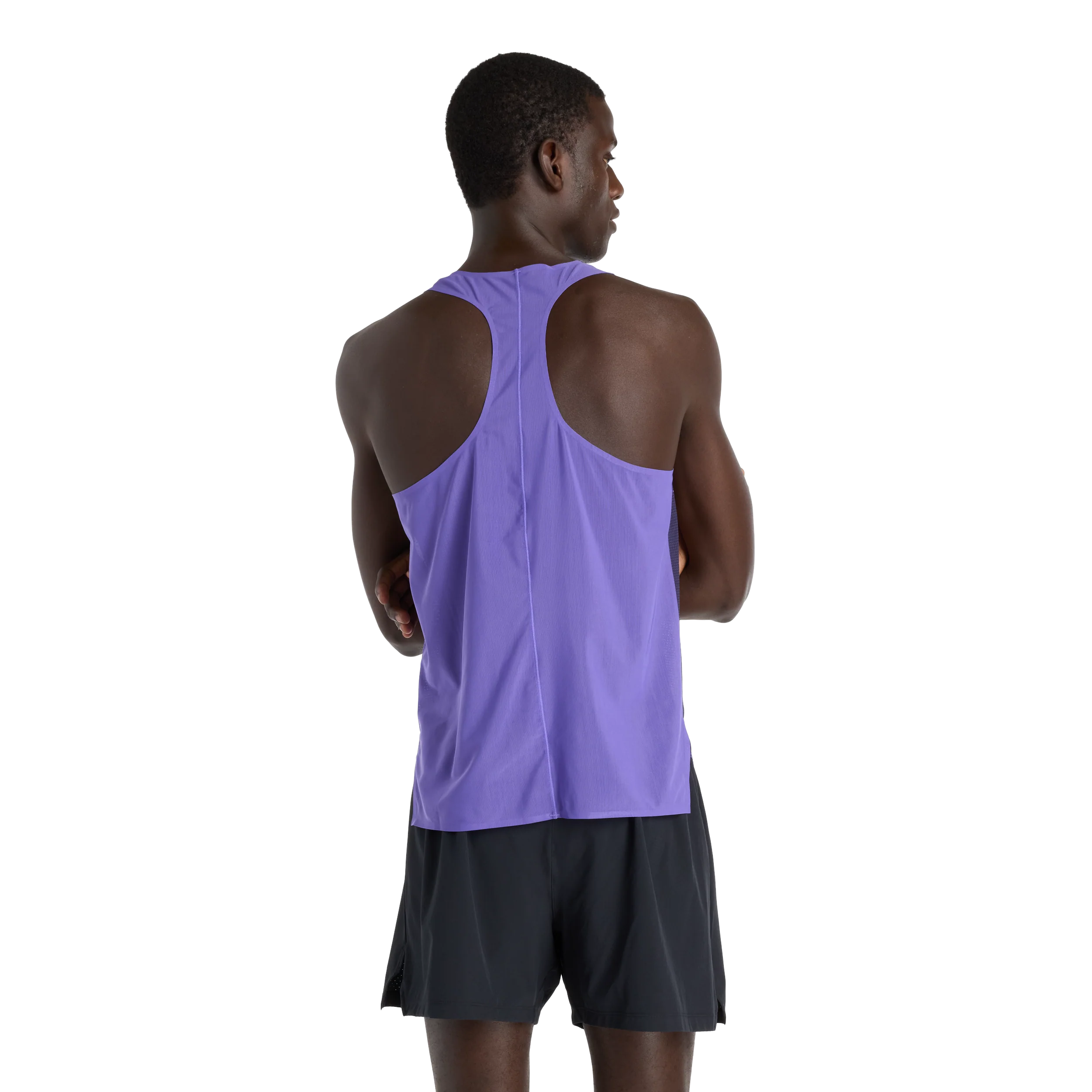 New Balance Mens Race Day Ultra Light Printed Singlet - Electric Purple - SS26 - Image 4