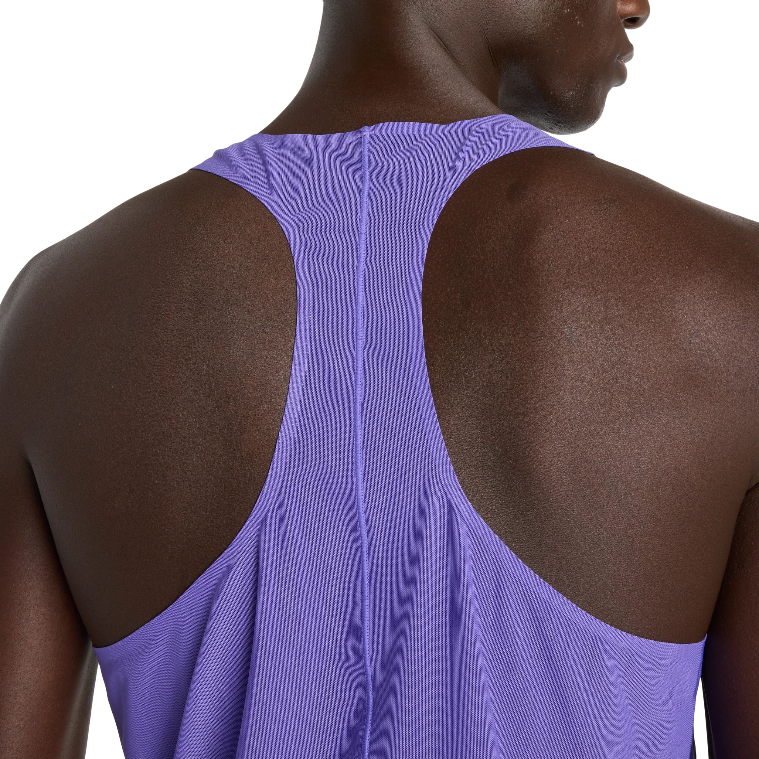 New Balance Mens Race Day Ultra Light Printed Singlet - Electric Purple - SS26 - Image 6