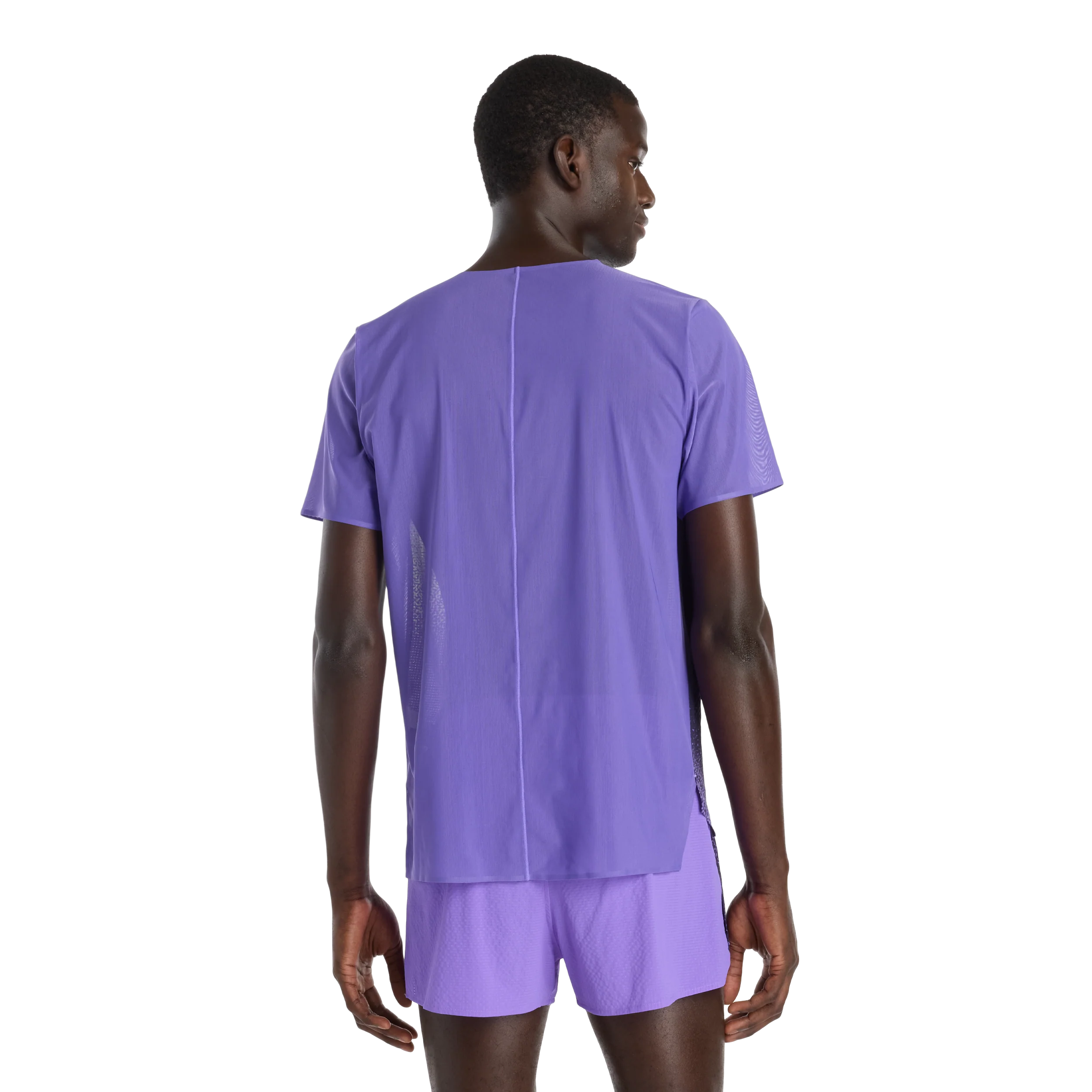 New Balance Mens Race Day Ultra Light Printed T-Shirt - Electric Purple - SS26 - Image 4