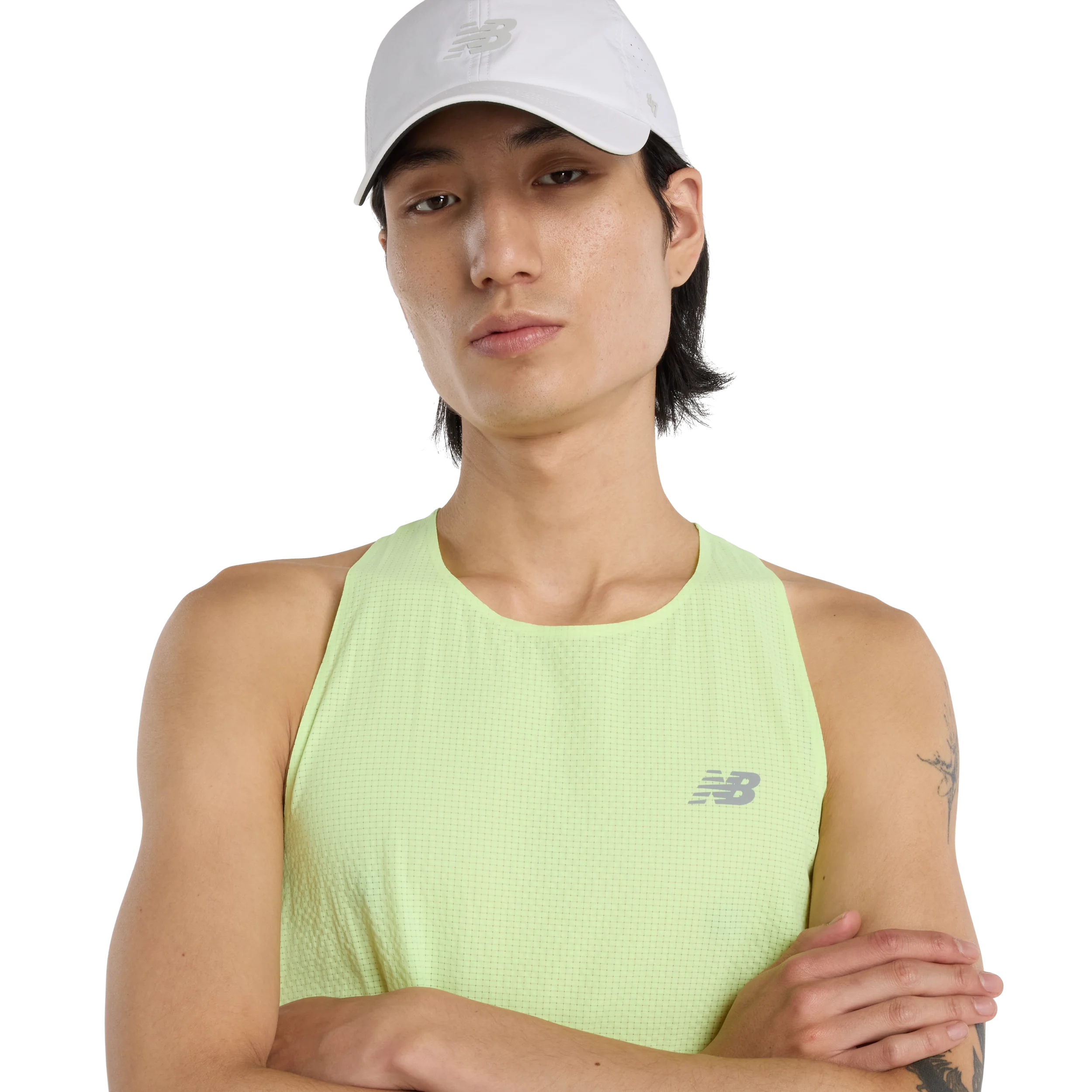 New Balance Mens Race Day Ultra Light Singlet - Afterglow - SS26 - Image 4