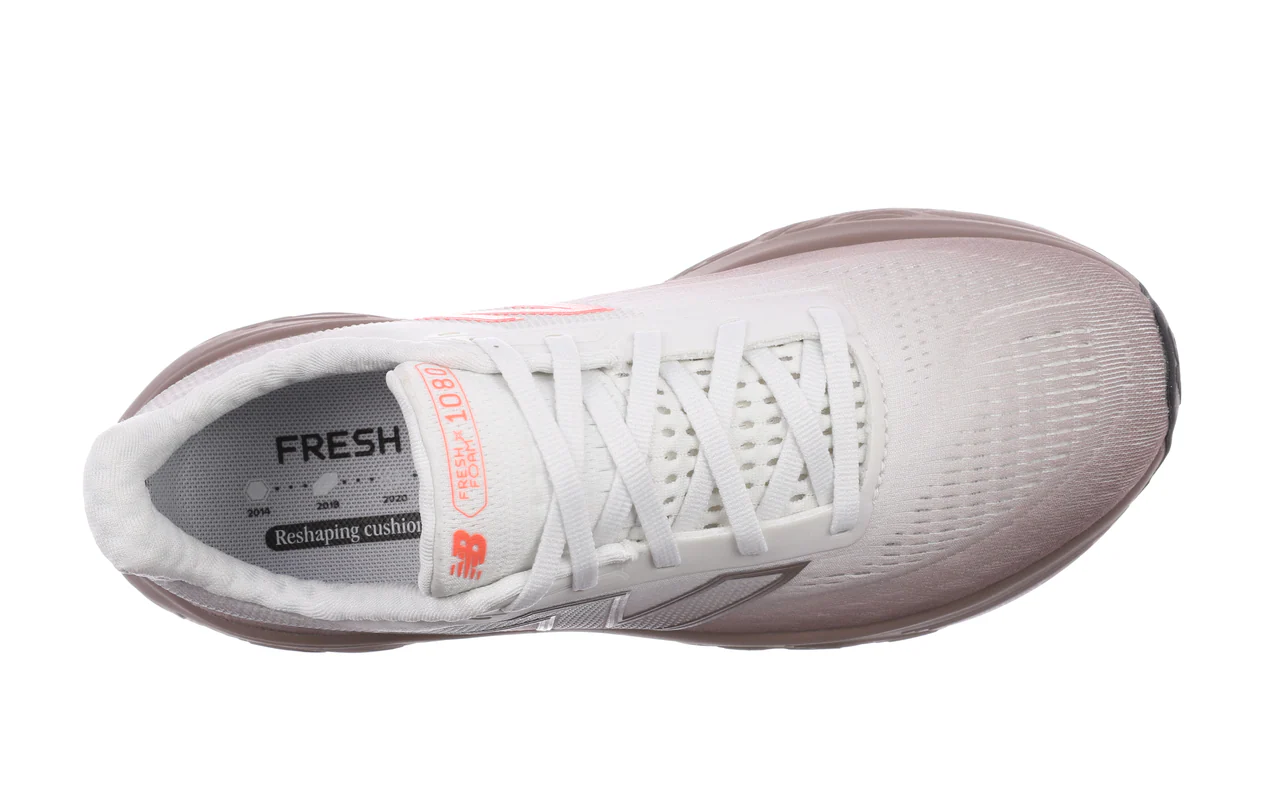 New Balance Womens 1080V14 - Earth Shadow/Reflection/Urgent Red - Neutral - AW25 - Image 4