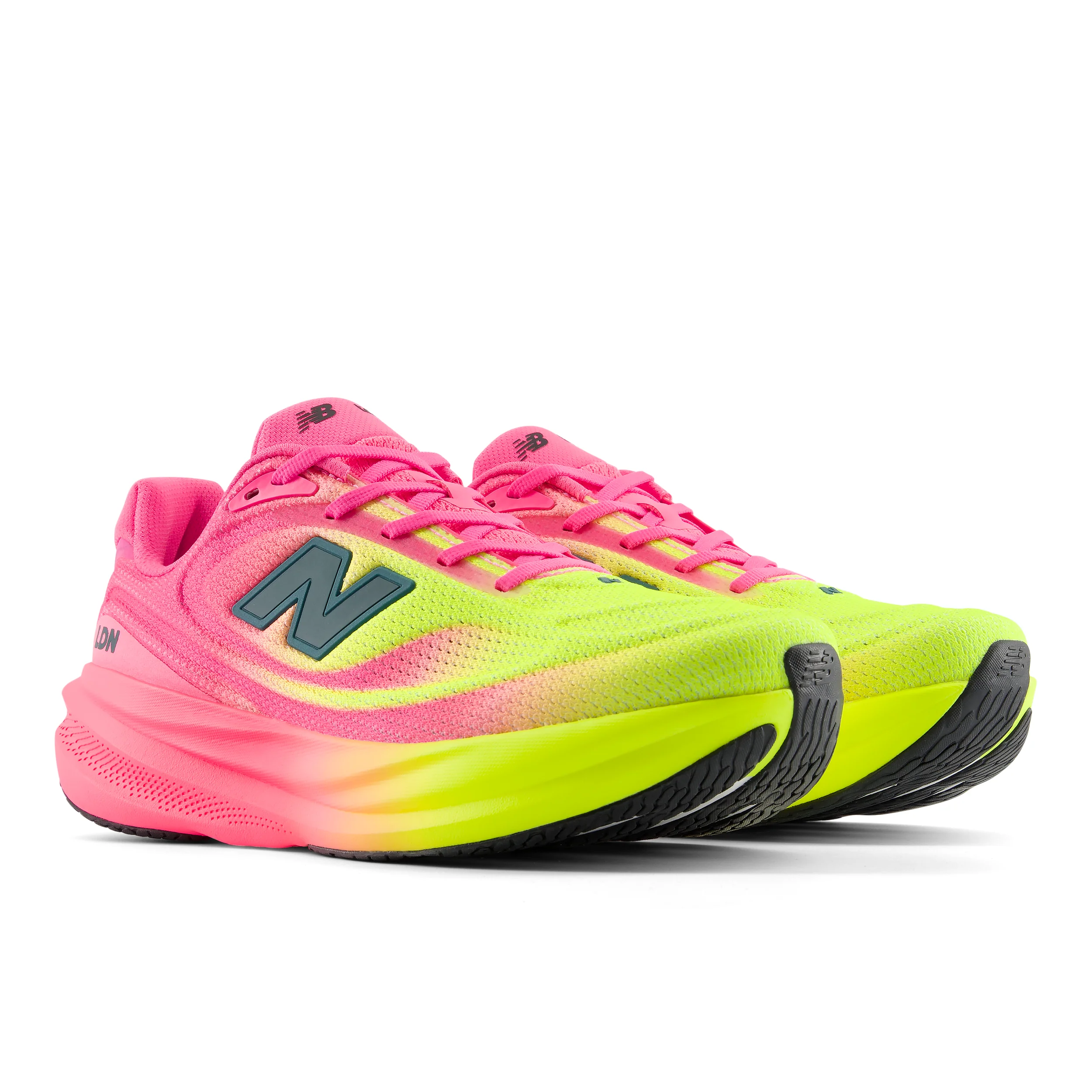 New Balance Womens 1080V15 London Edition - Pink Heat/Alkaline Green - Neutral - SS26 - Image 6