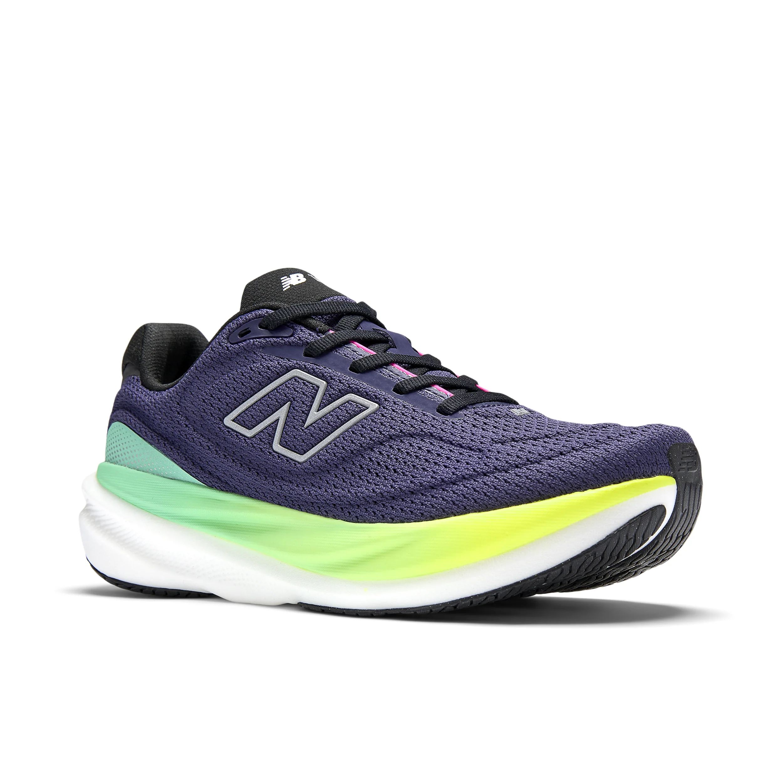 New Balance Womens 1080V15 Wide - D Width - Boysenberry/Alkaline Green - Neutral - SS26 - Image 3