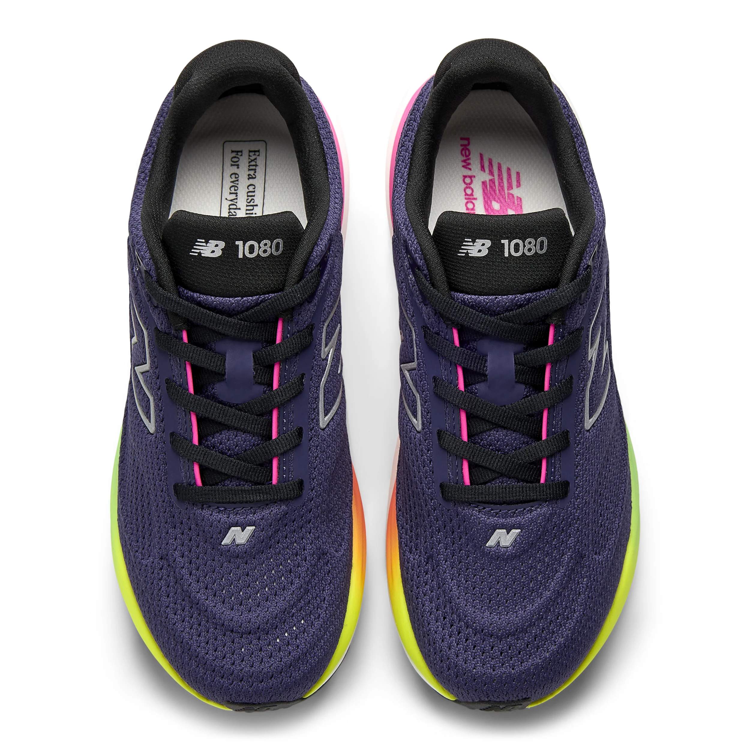 New Balance Womens 1080V15 Wide - D Width - Boysenberry/Alkaline Green - Neutral - SS26 - Image 6