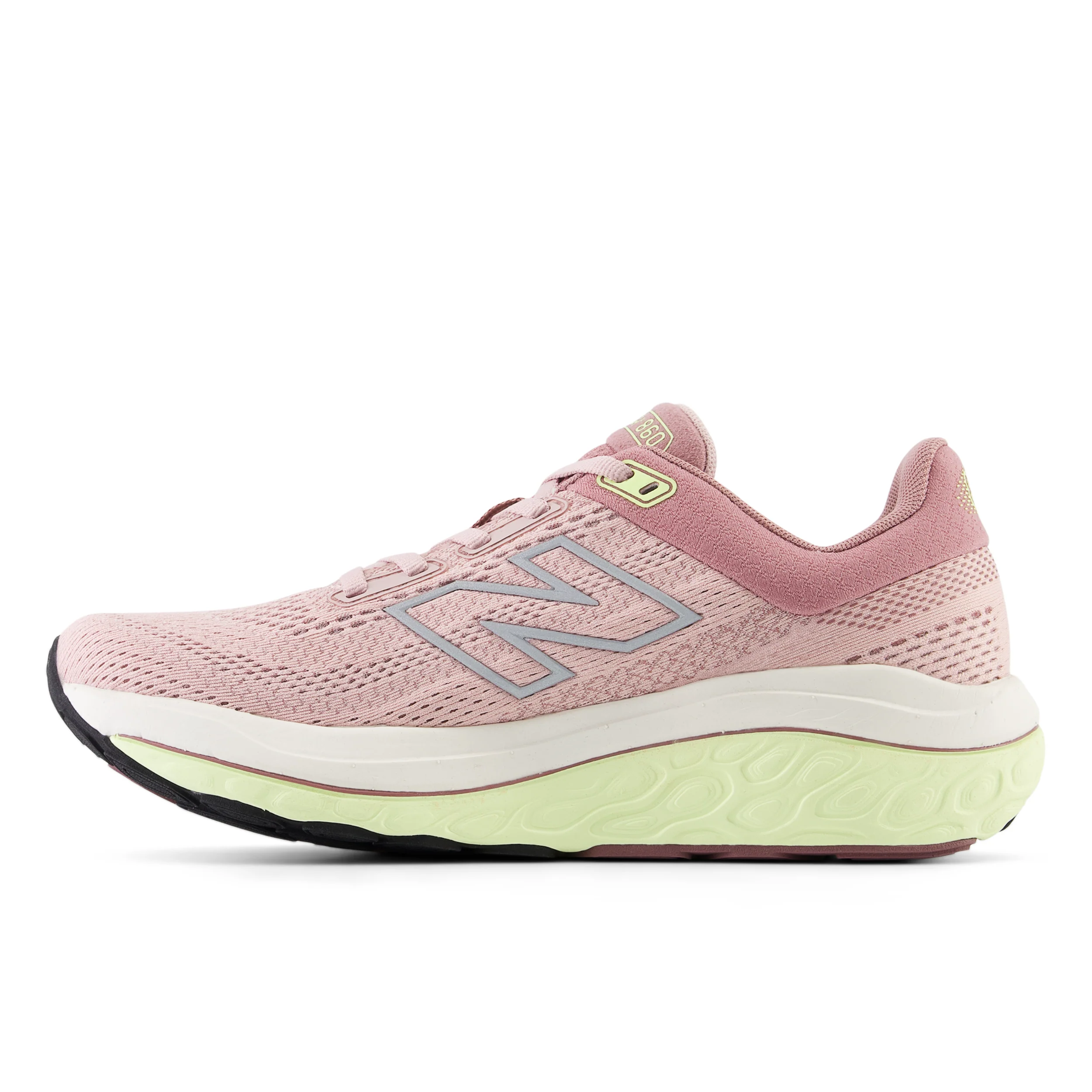 New Balance Womens 860v14 - Orb Pink/Rosewood/Limelight - Stability - SS26 - Image 3