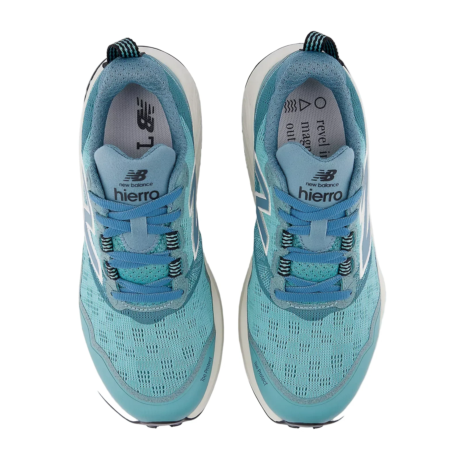 New Balance Womens Fresh Foam Hierro V9 Wide - D Width - Faded Teal/Linen - Trail - SS26 - Image 4