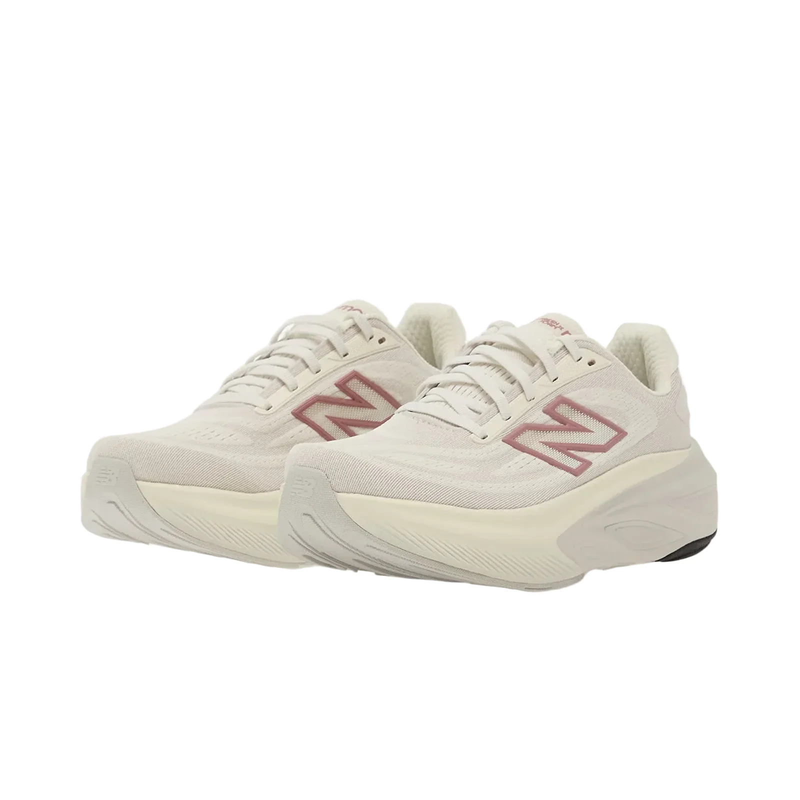 New Balance Womens Fresh Foam X More v6 - Sea Salt/Rosewood/Grey Matter - Neutral - SS26 - Image 3
