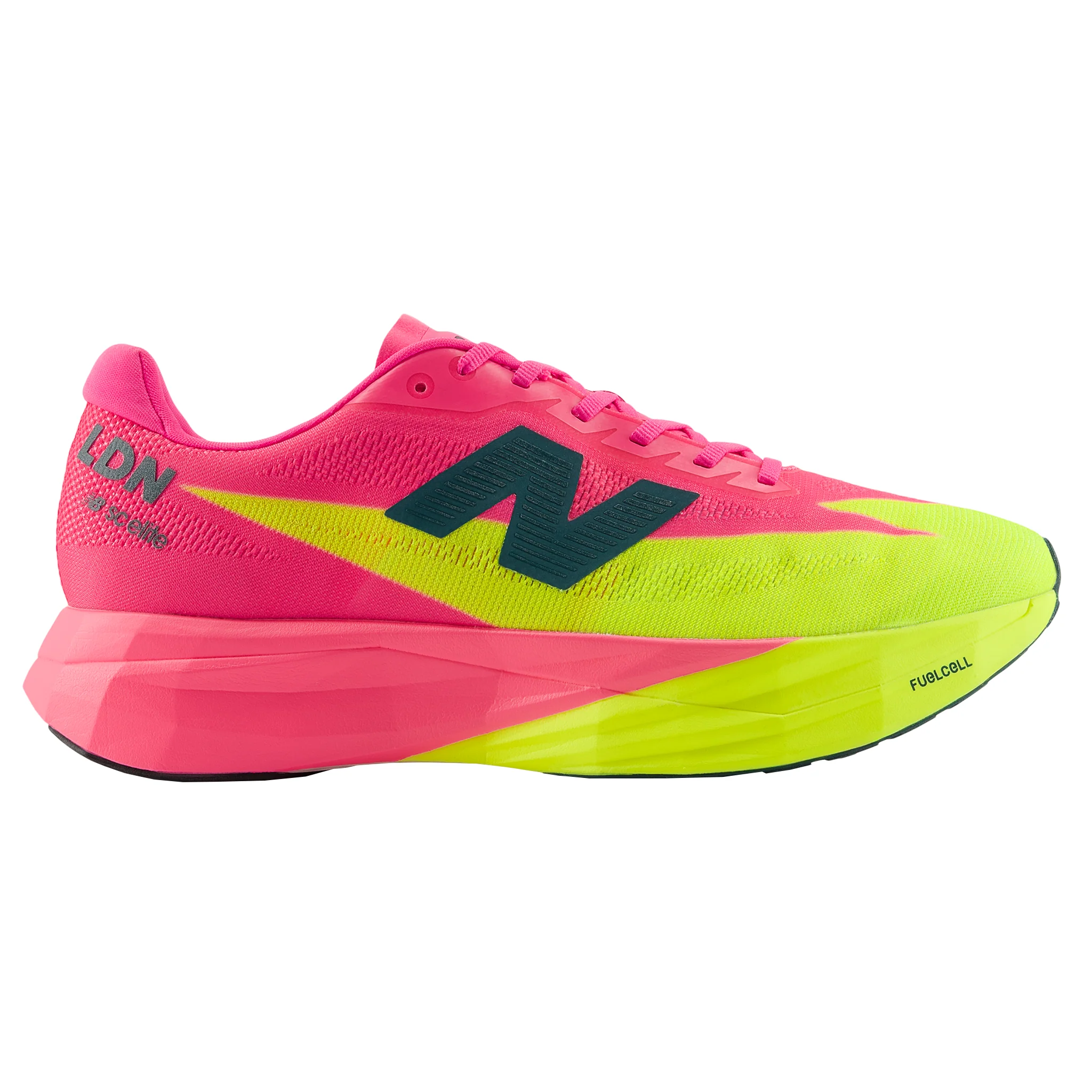 New Balance Womens FuelCell SuperComp Elite V5 London Edition - Pink Heat/Alkaline Green - Neutral - SS26