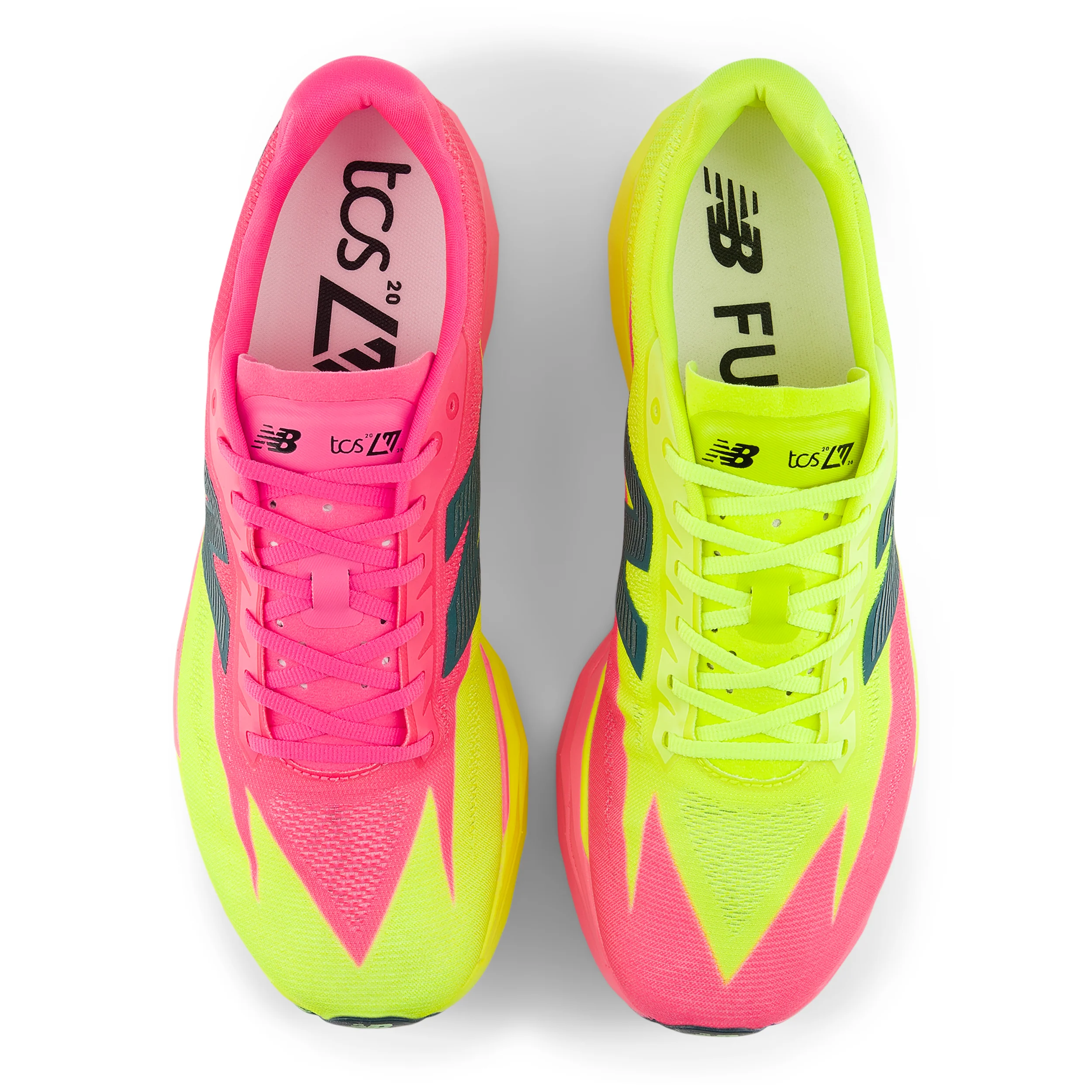 New Balance Womens FuelCell SuperComp Elite V5 London Edition - Pink Heat/Alkaline Green - Neutral - SS26 - Image 4