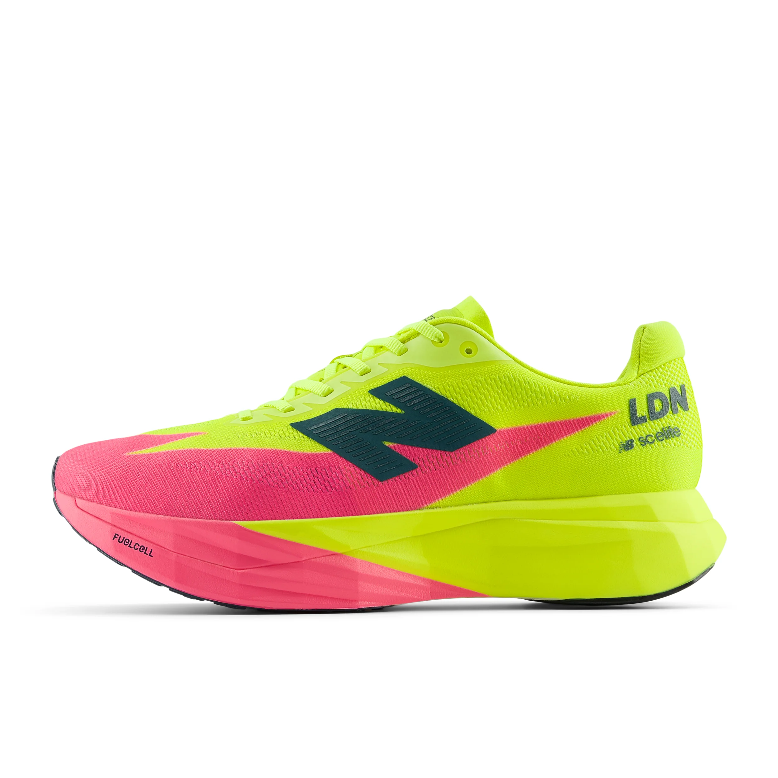 New Balance Womens FuelCell SuperComp Elite V5 London Edition - Pink Heat/Alkaline Green - Neutral - SS26 - Image 6