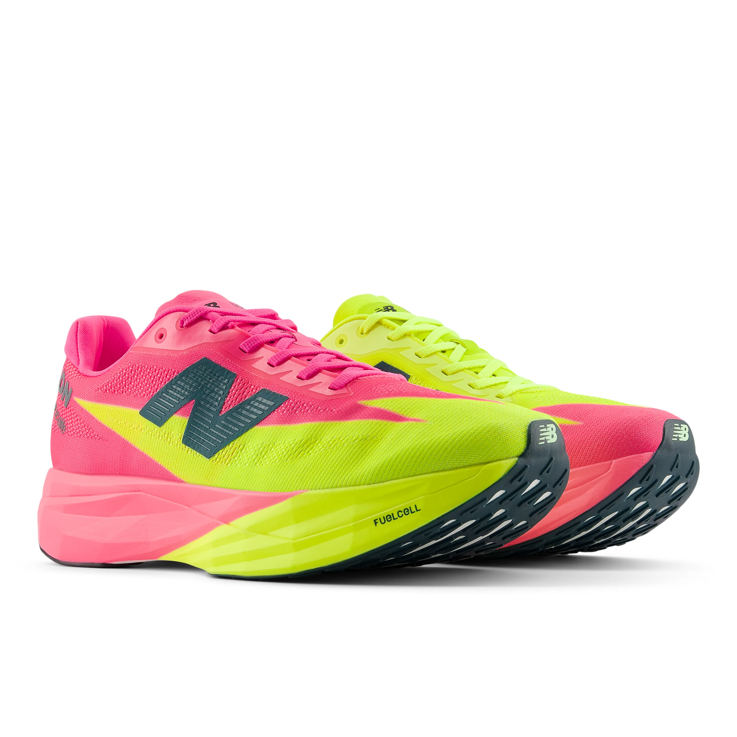 New Balance Womens FuelCell SuperComp Elite V5 London Edition - Pink Heat/Alkaline Green - Neutral - SS26 - Image 7