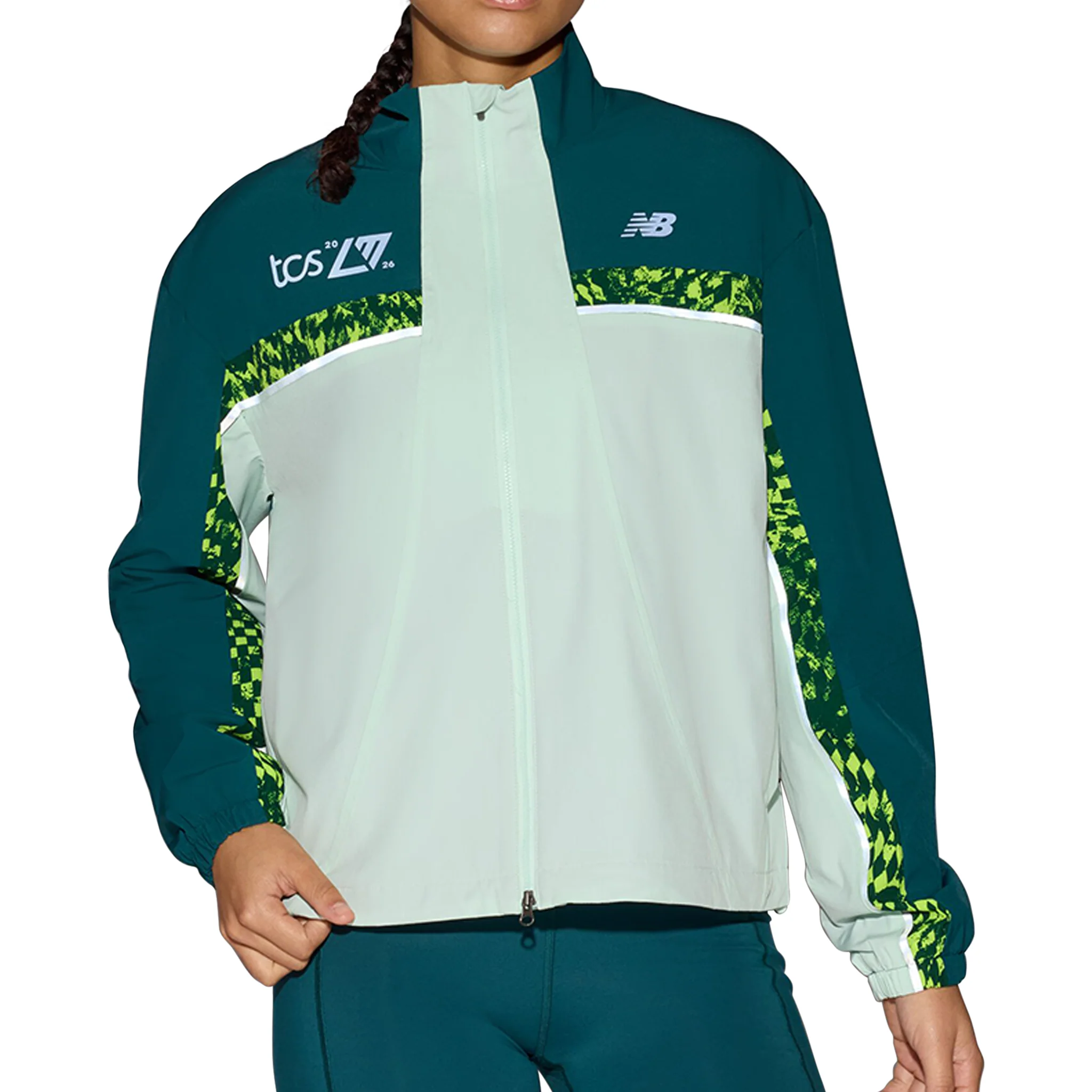 New Balance Womens London Edition Marathon Jacket - Cosmic Jade - SS26