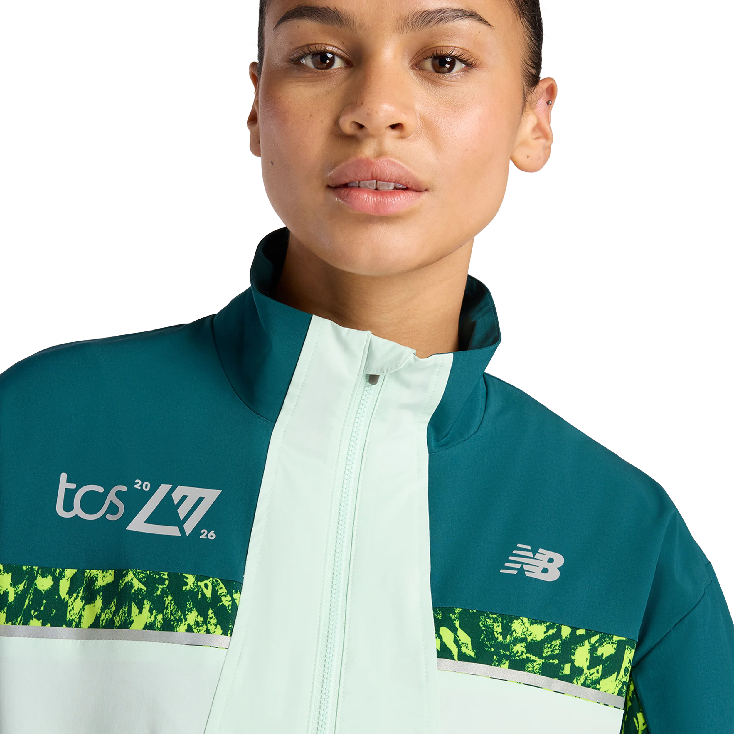 New Balance Womens London Edition Marathon Jacket - Cosmic Jade - SS26 - Image 3
