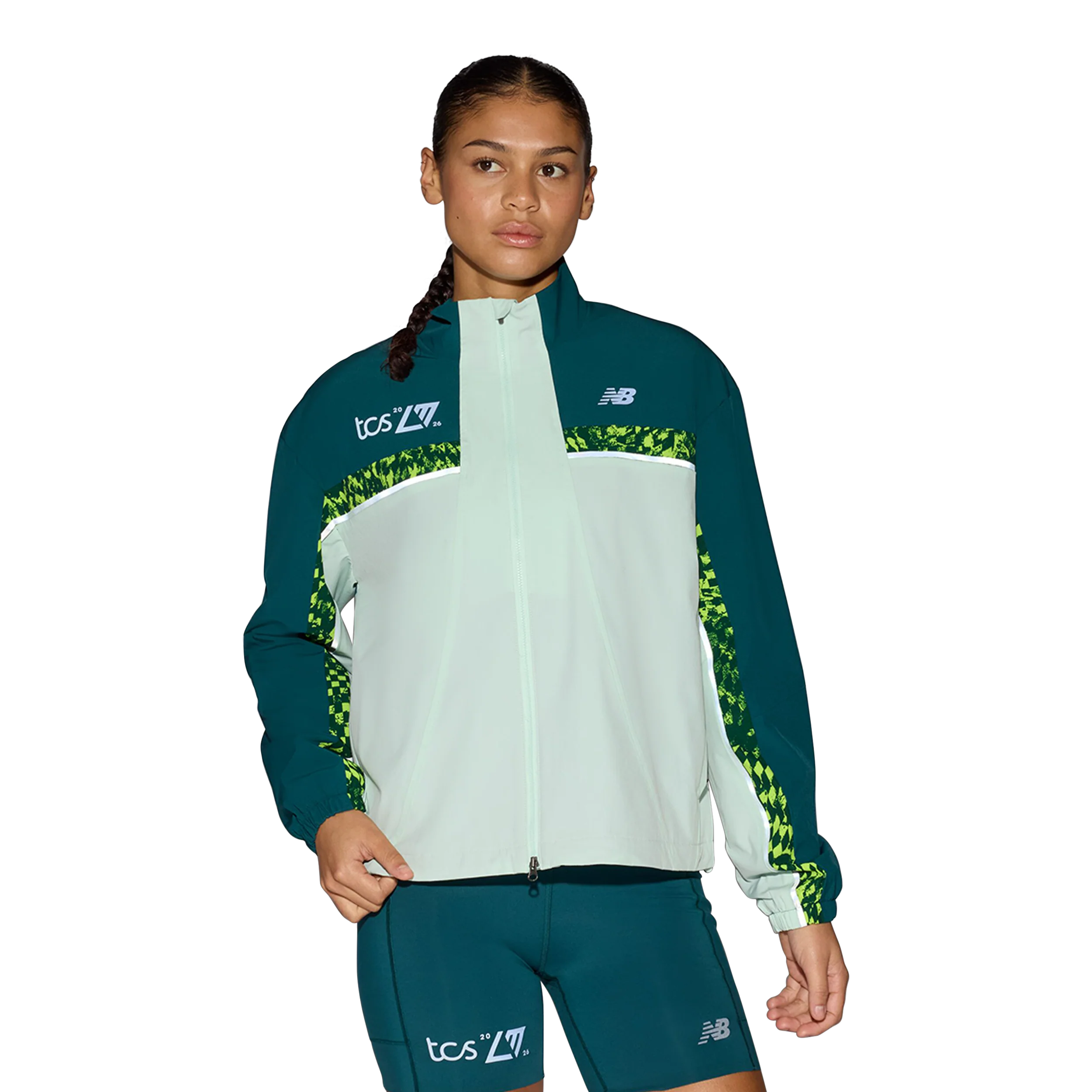 New Balance Womens London Edition Marathon Jacket - Cosmic Jade - SS26 - Image 9