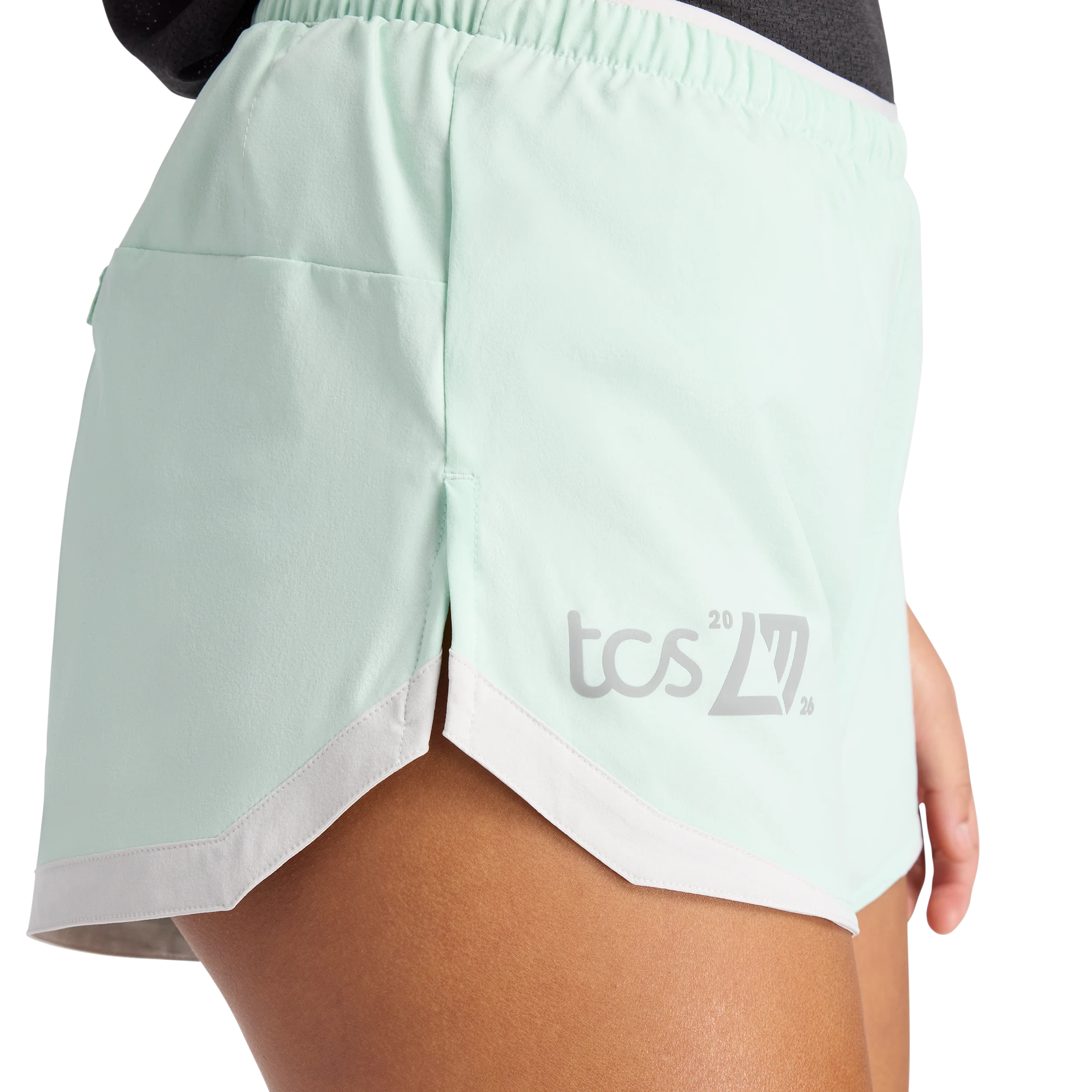 New Balance Womens London Edition RC Essentials Short 3" - Cosmic Jade - SS26 - Image 4