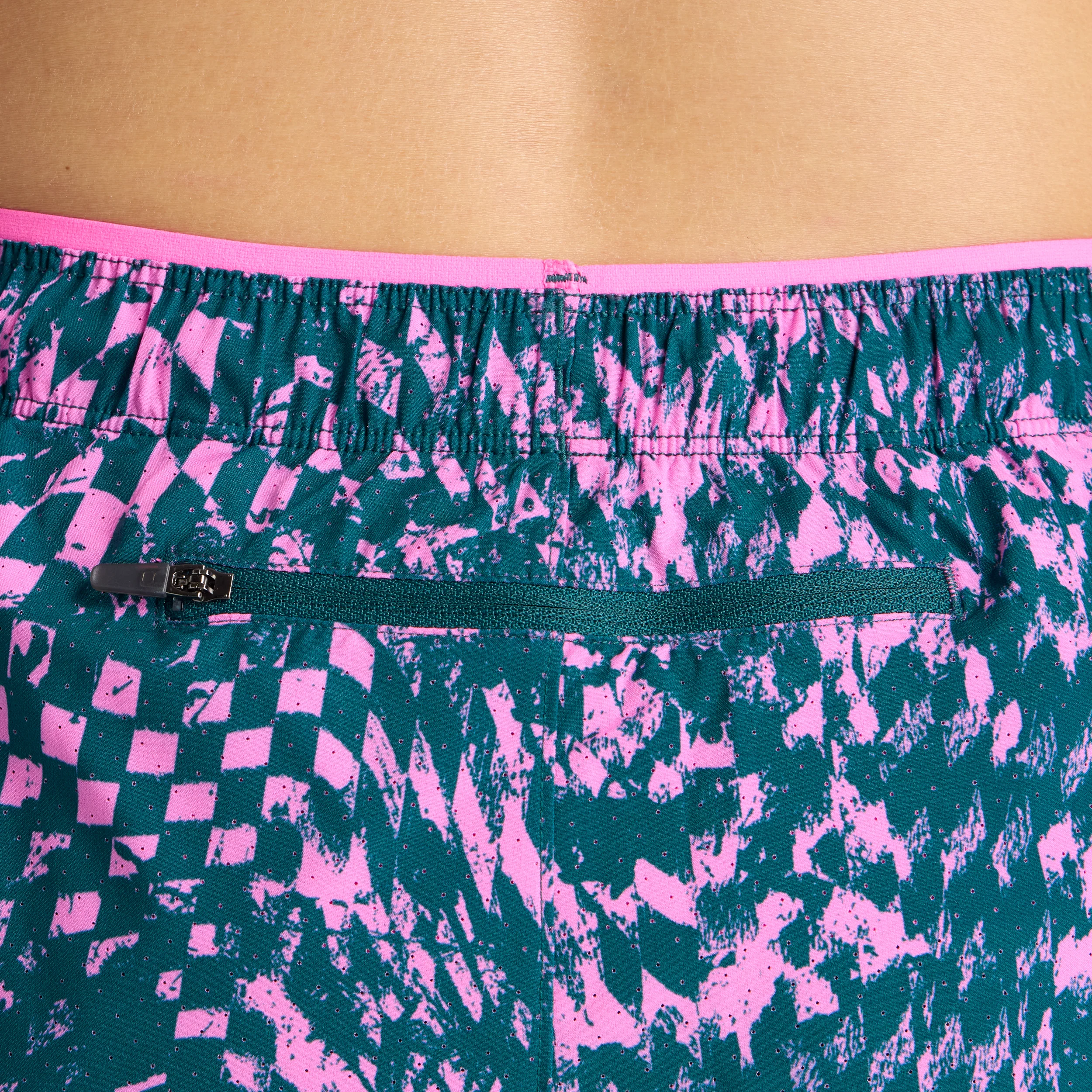 New Balance Womens London Edition RC Printed 2-in-1 3" Short - Pink Heat - SS26 - Image 9