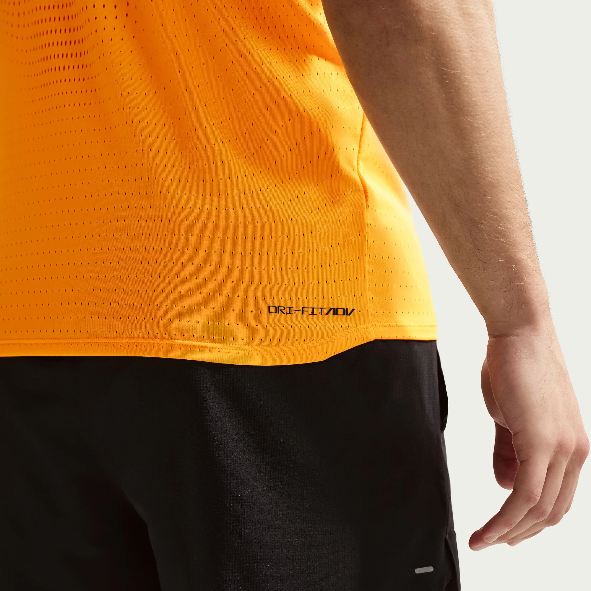 Nike Mens AeroSwift Dri-FIT ADV Running Singlet - Laser Orange/Black - Image 6