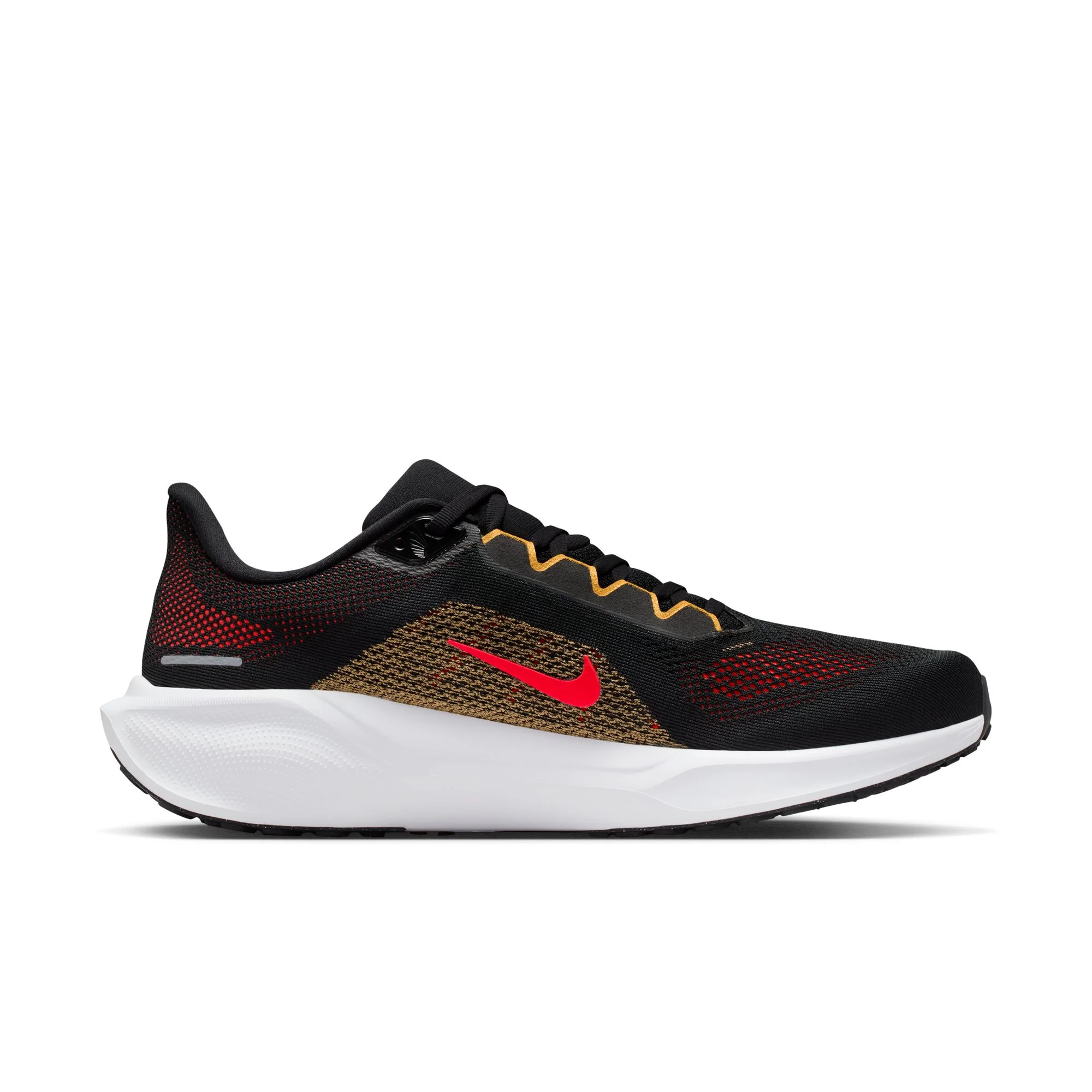 Nike Mens Pegasus 41 - Black/Bright Crimson/Topaz Gold - Neutral - SP26 - Image 3