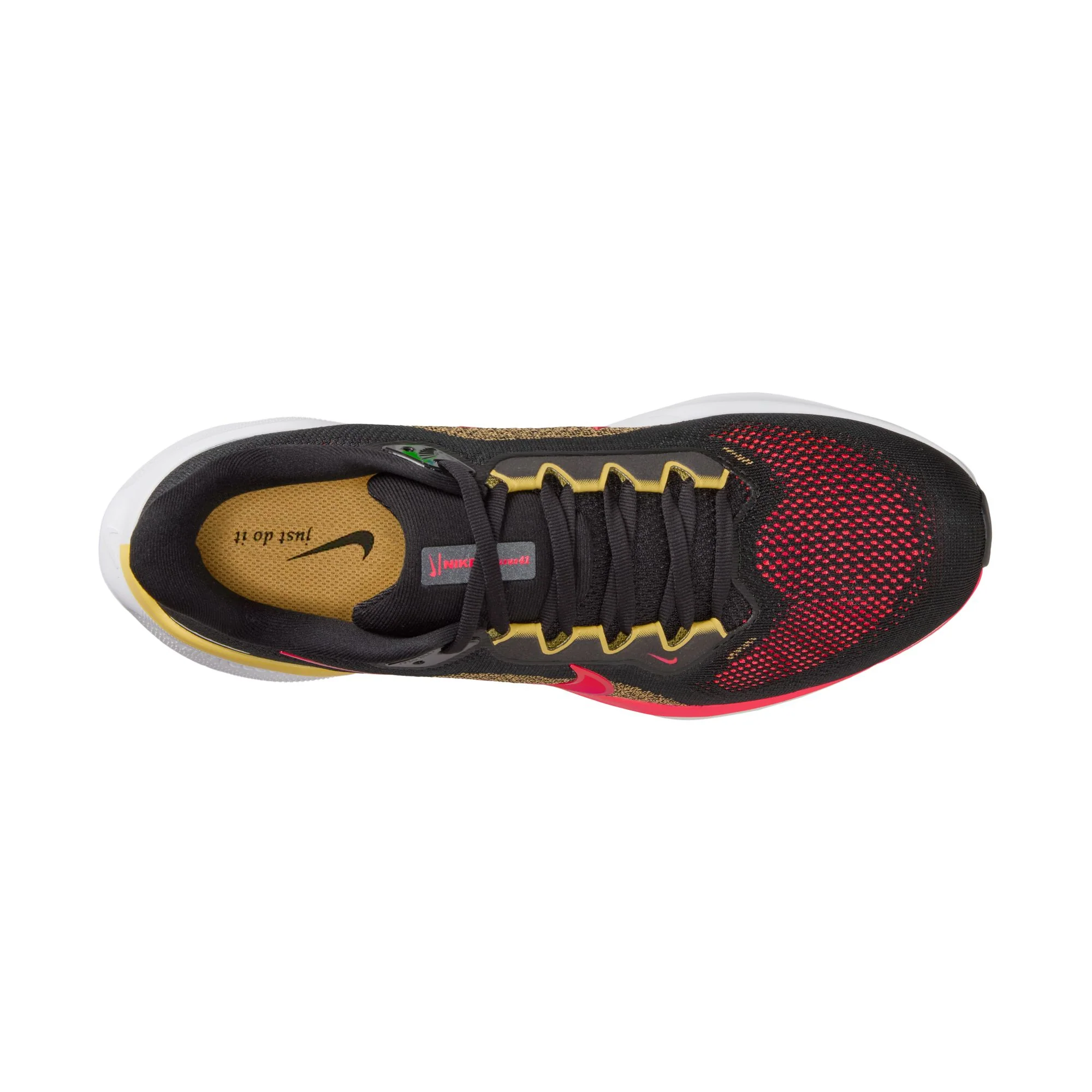 Nike Mens Pegasus 41 - Black/Bright Crimson/Topaz Gold - Neutral - SP26 - Image 4