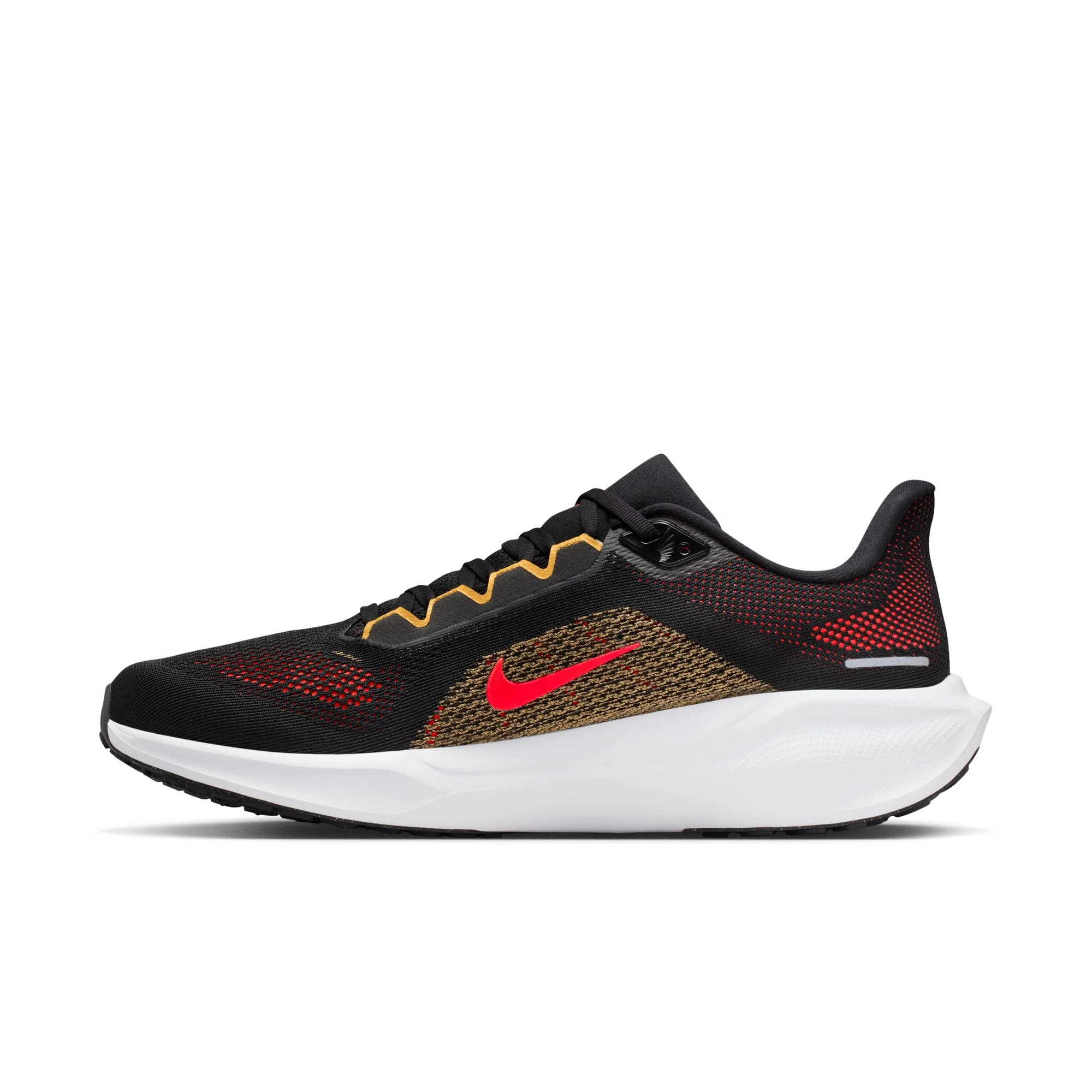 Nike Mens Pegasus 41 - Black/Bright Crimson/Topaz Gold - Neutral - SP26 - Image 7