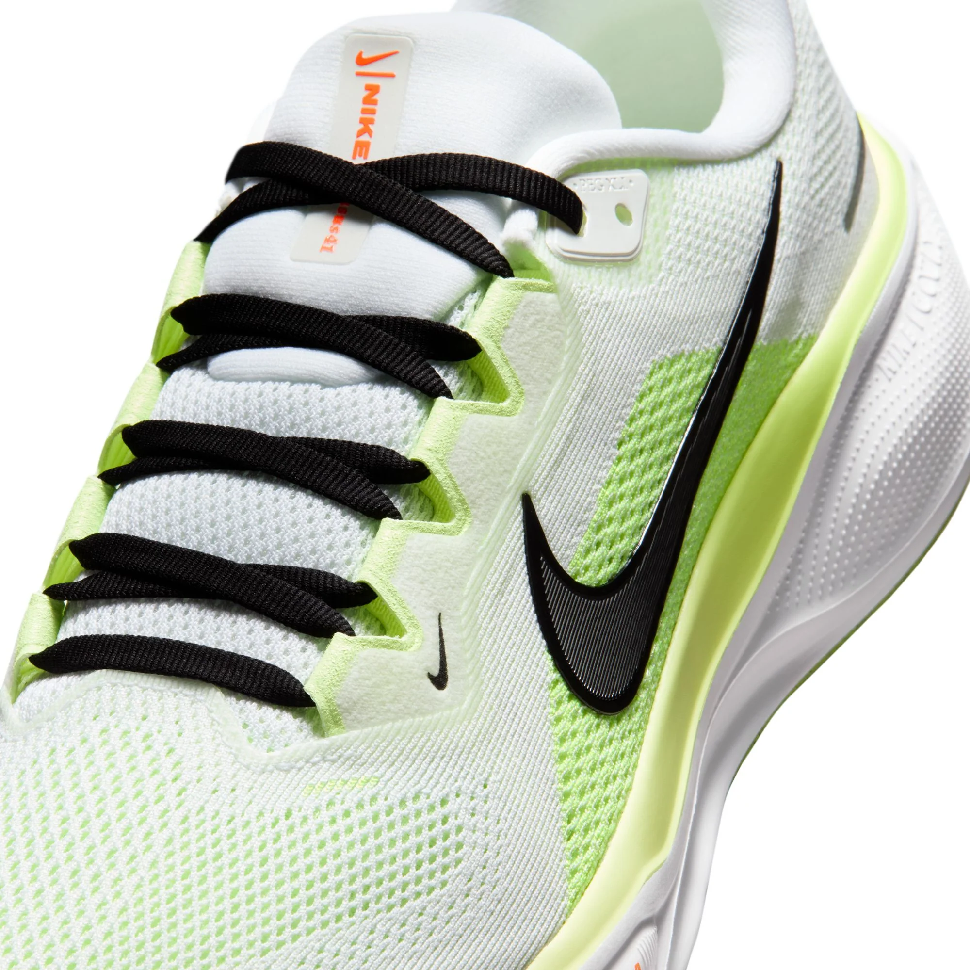 Nike Mens Pegasus 41 - White/Black/Volt Ice/Barely Volt - Neutral - SP26 - Image 10