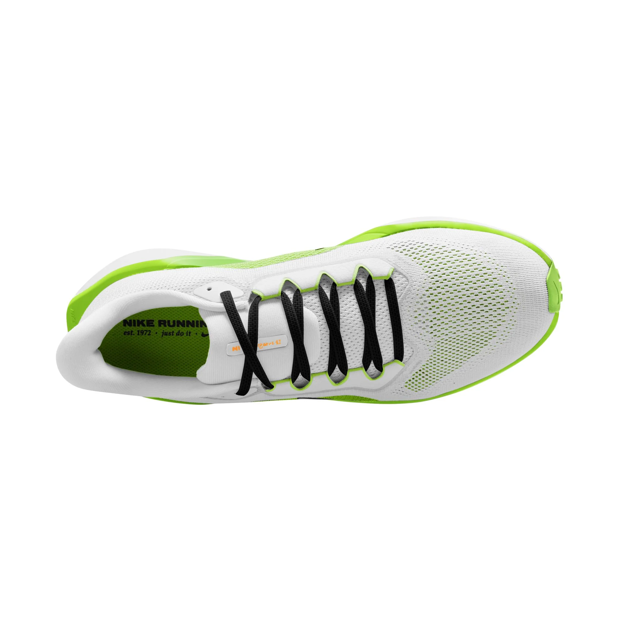 Nike Mens Pegasus 41 - White/Black/Volt Ice/Barely Volt - Neutral - SP26 - Image 4
