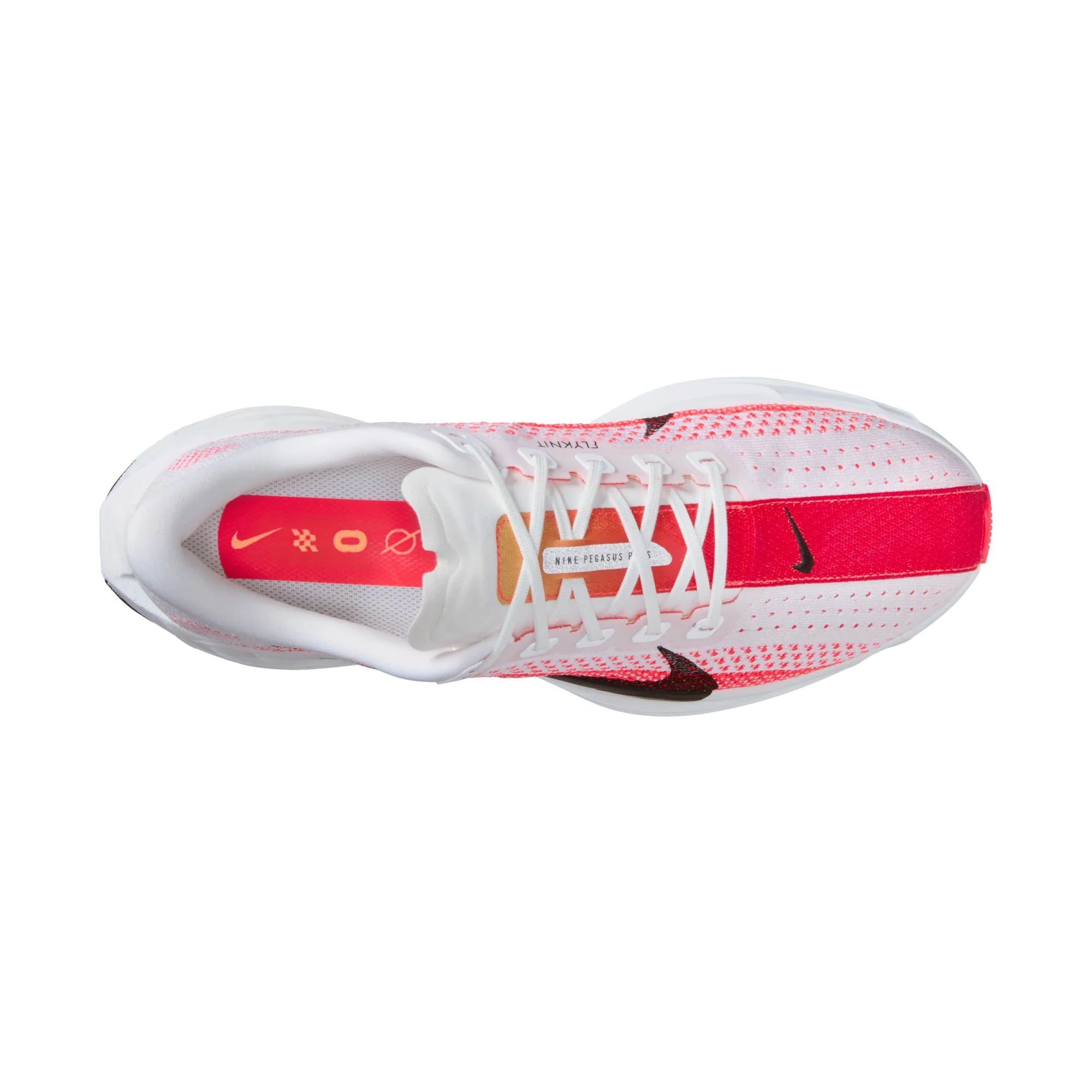 Nike Mens Pegasus Plus - White/Black/Bright Crimson/Topaz Gold - Neutral - SP26 - Image 4
