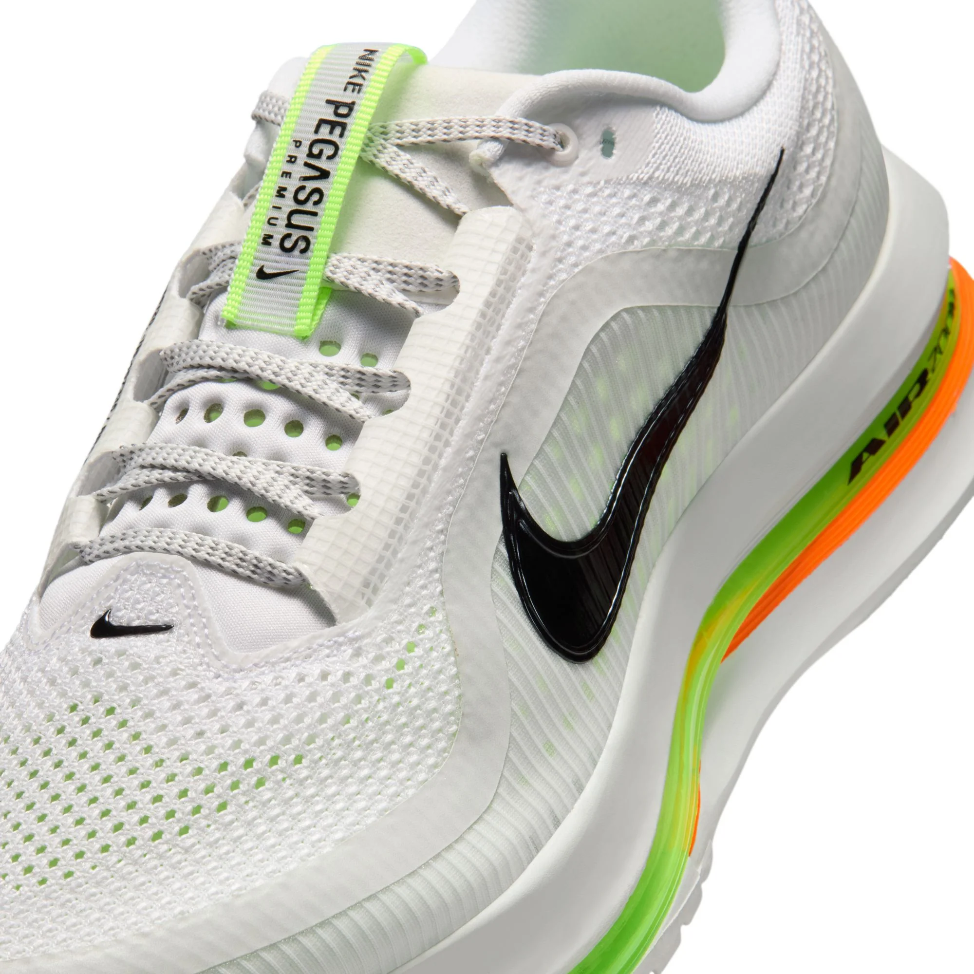 Nike Mens Pegasus Premium - White/Black/Off White/Volt - Neutral - SP26 - Image 10