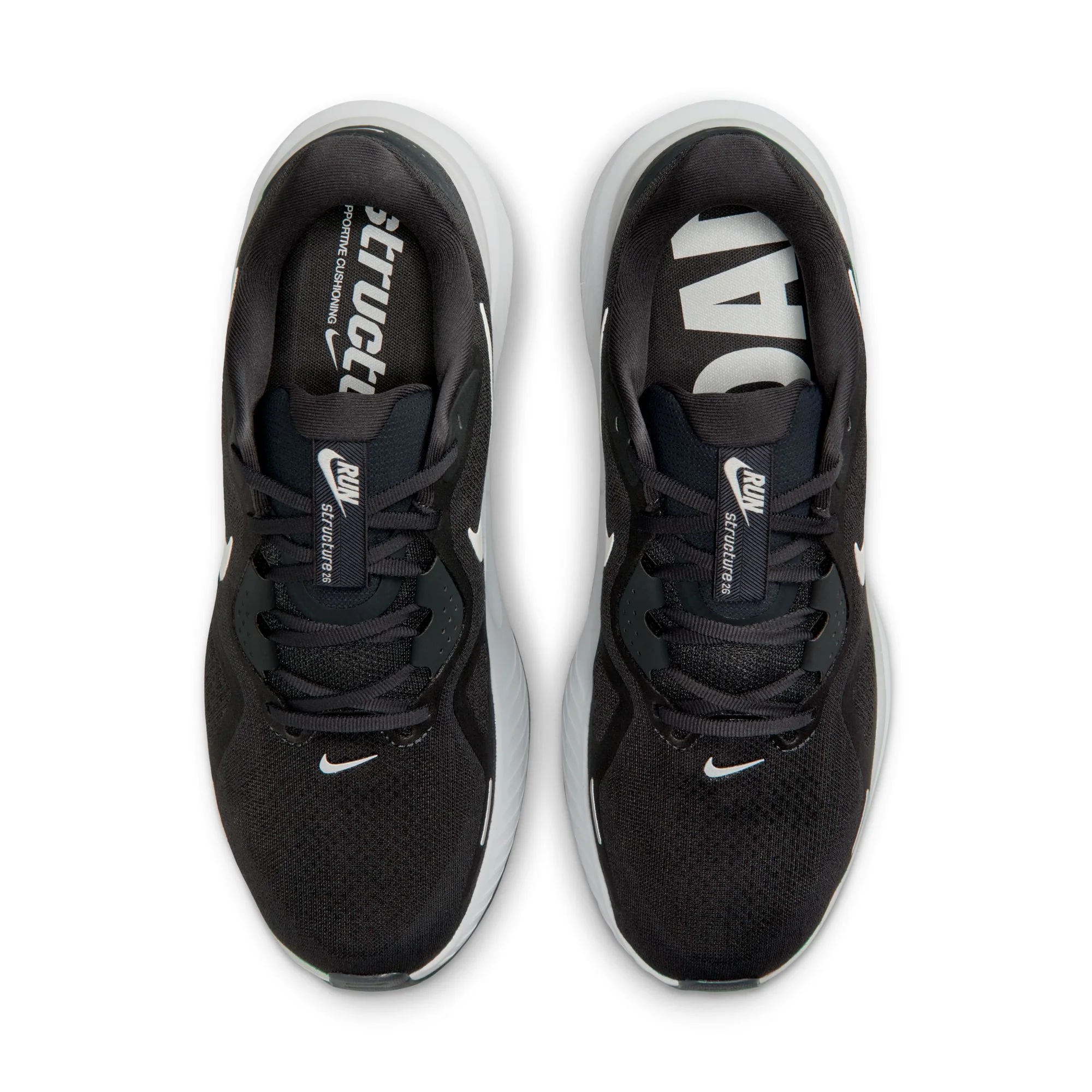 Nike Mens Structure 26 - Anthracite/Light Smoke Grey - Stability - SP26 - Image 6