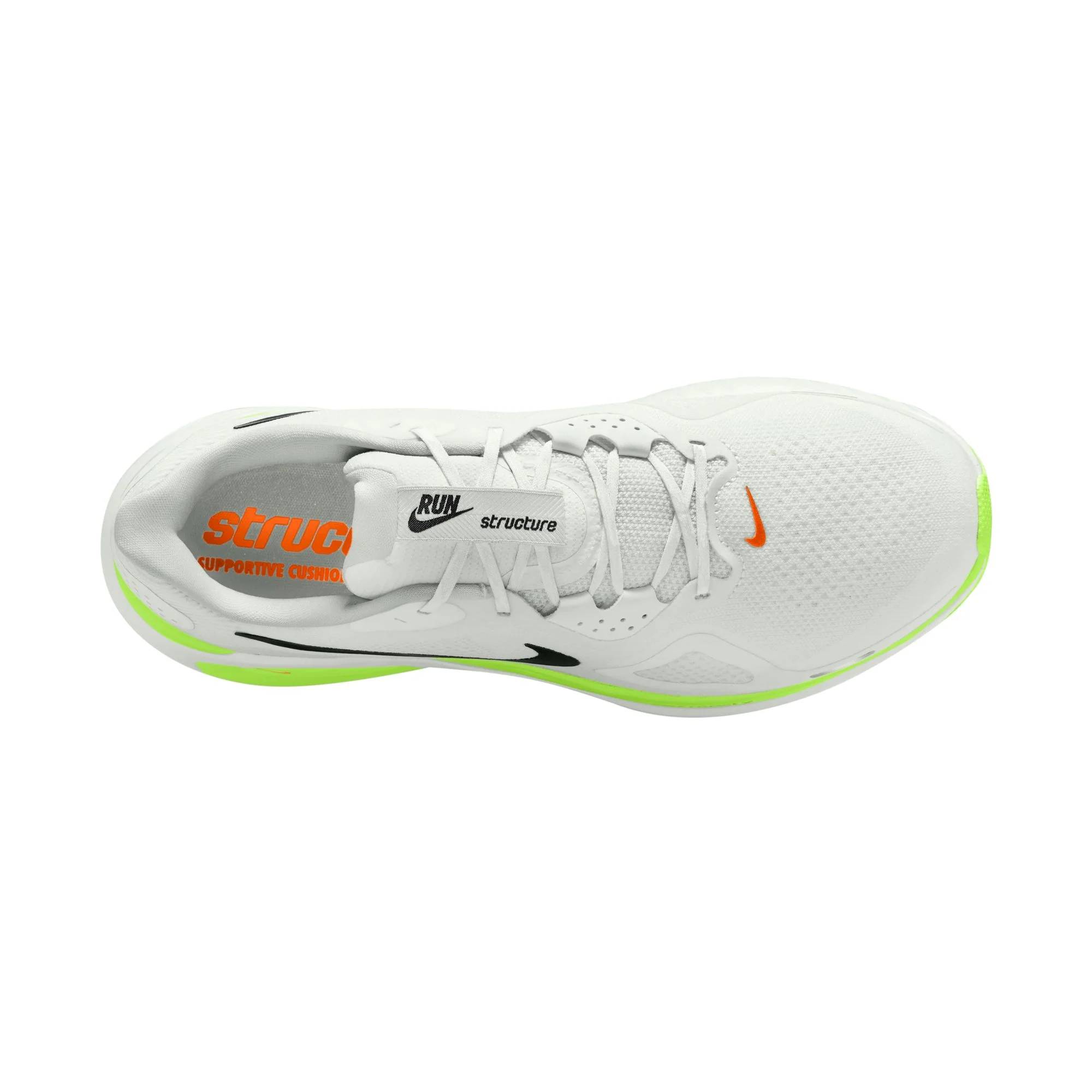 Nike Mens Structure 26 - Summit White/Black/Volt/Total Orange - Stability - SP26 - Image 4