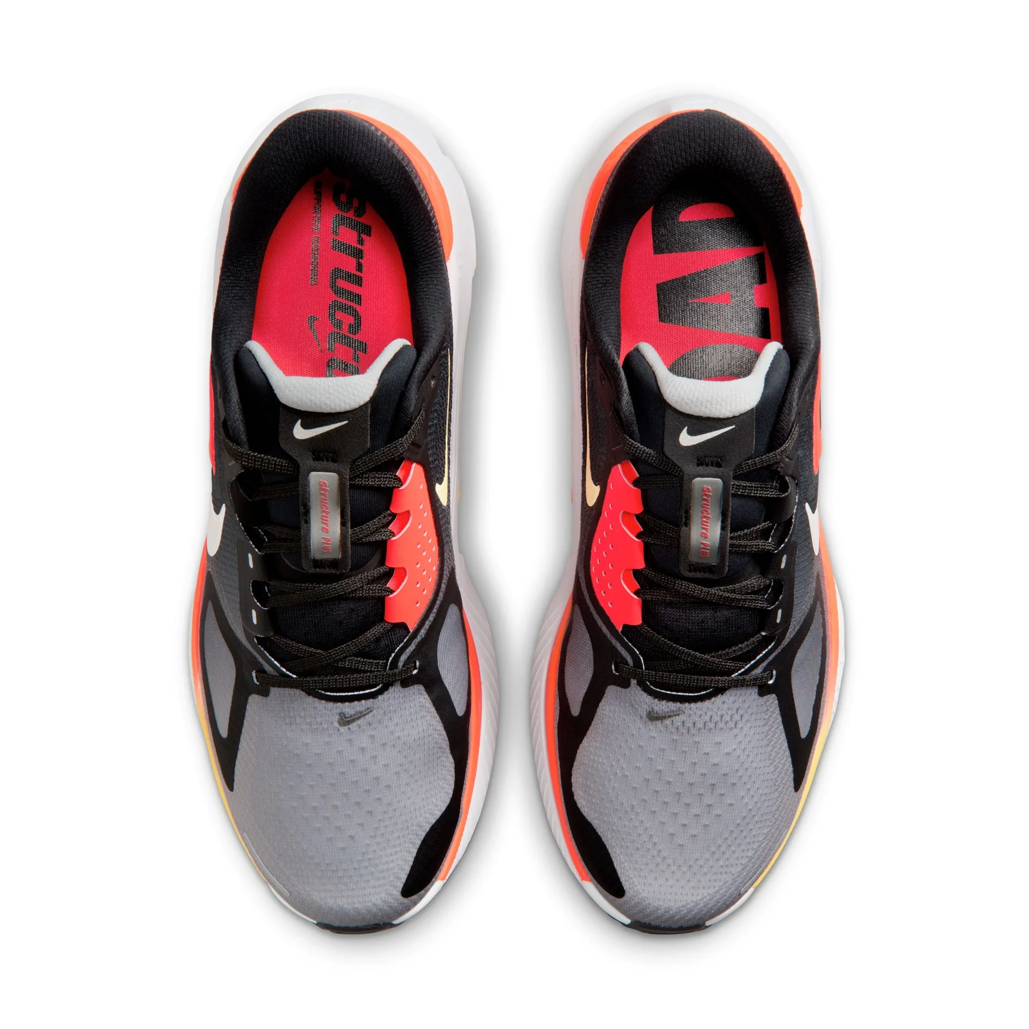 Nike Mens Structure Plus - Black/Silver/Light Smoke Grey - Stability - SP26 - Image 3