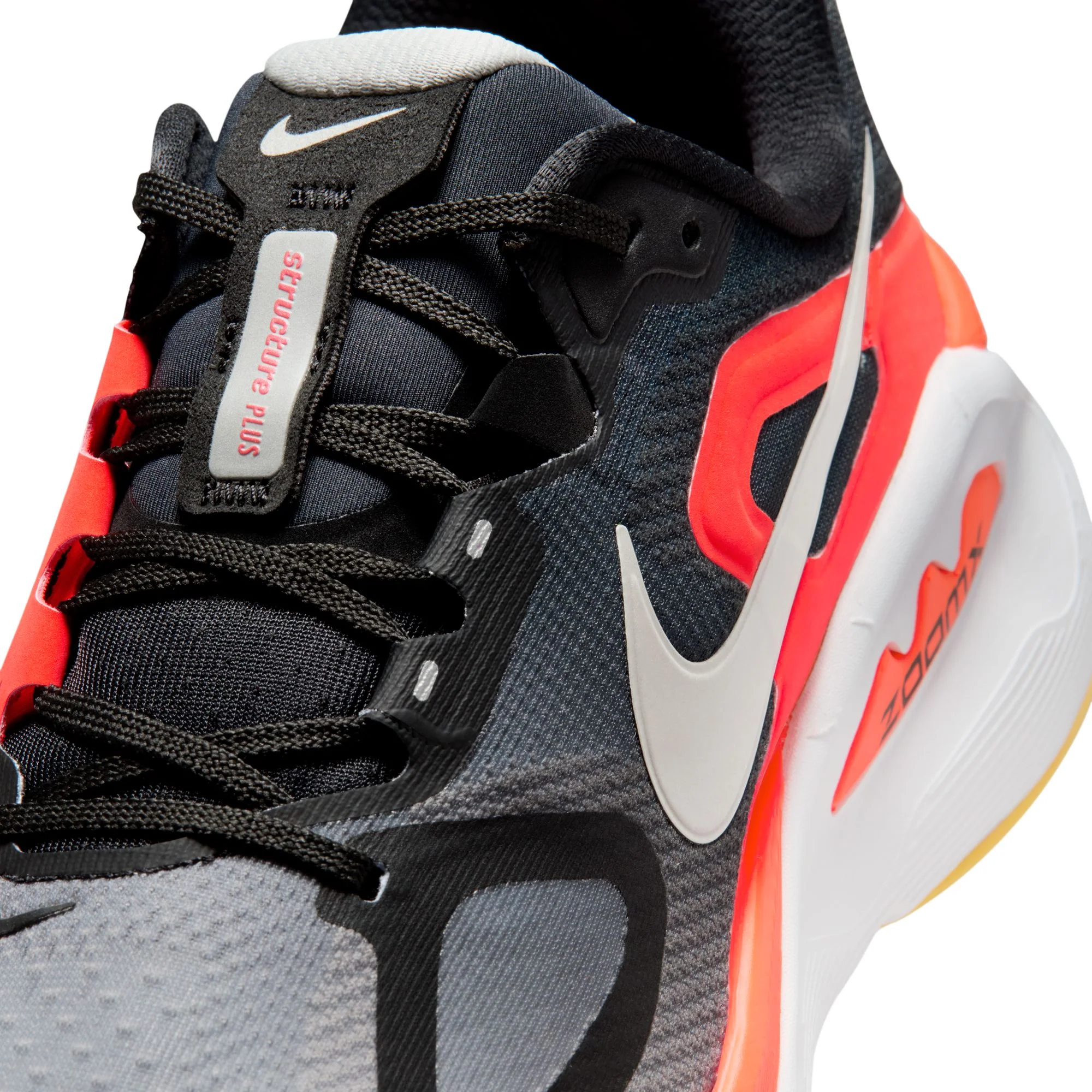 Nike Mens Structure Plus - Black/Silver/Light Smoke Grey - Stability - SP26 - Image 8