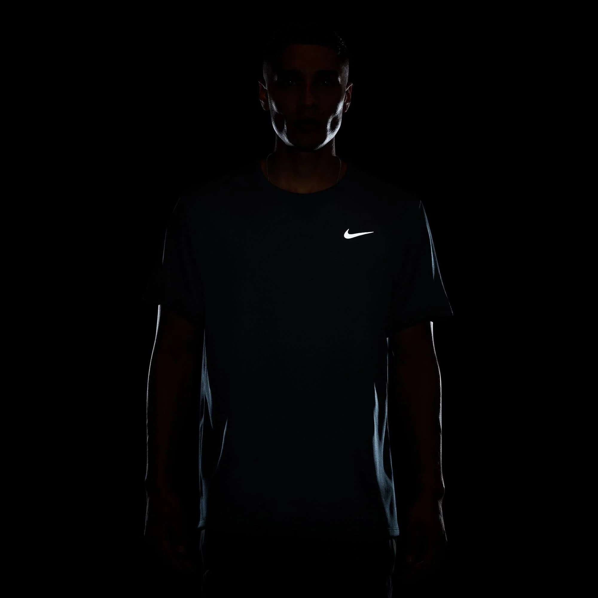 Nike Mens UV Dri-FIT Miler Tee - Work Blue/Reflective Silver - Image 6