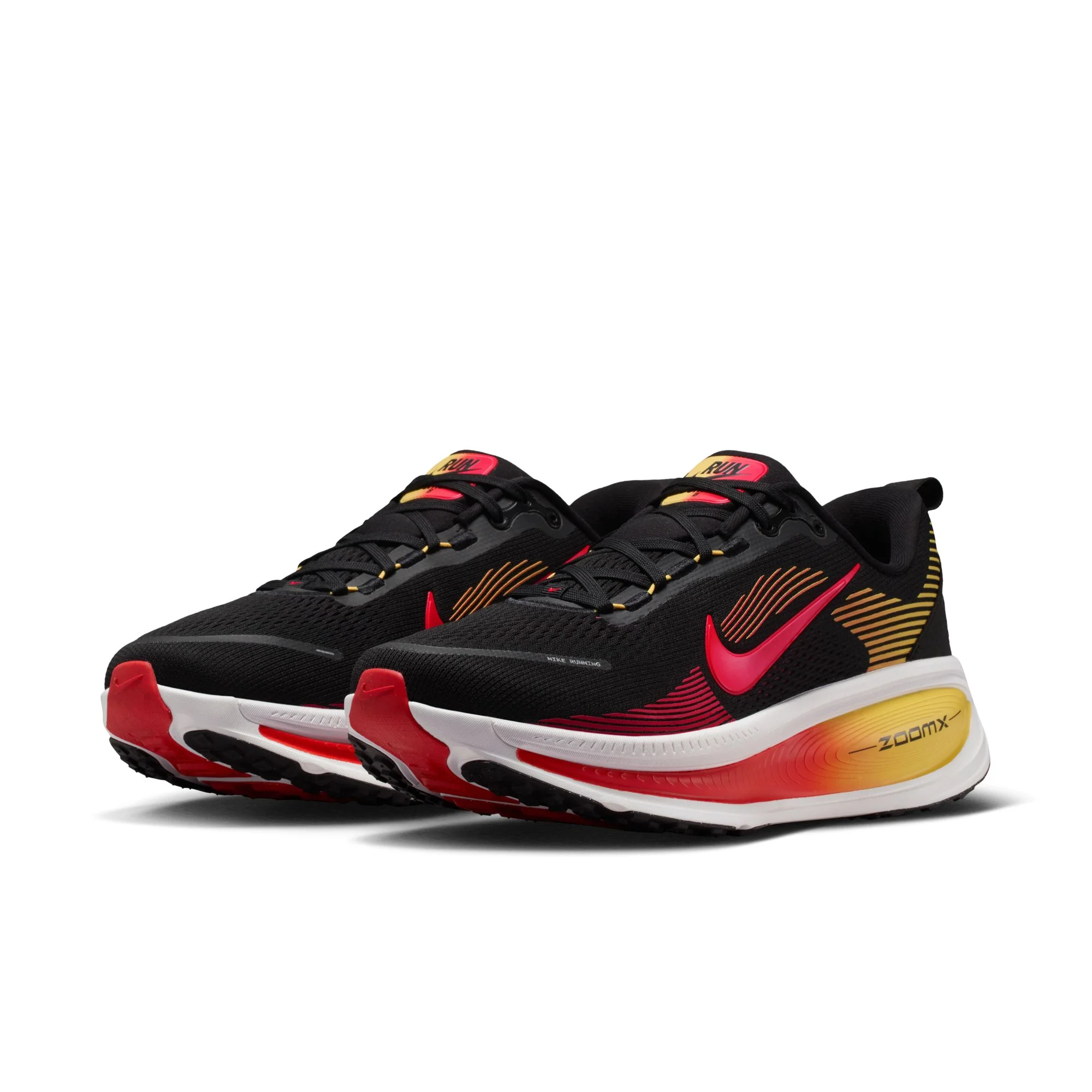 Nike Mens Vomero 18 - Black/Bright Crimson/Light Crimson - Neutral - SP26 - Image 8