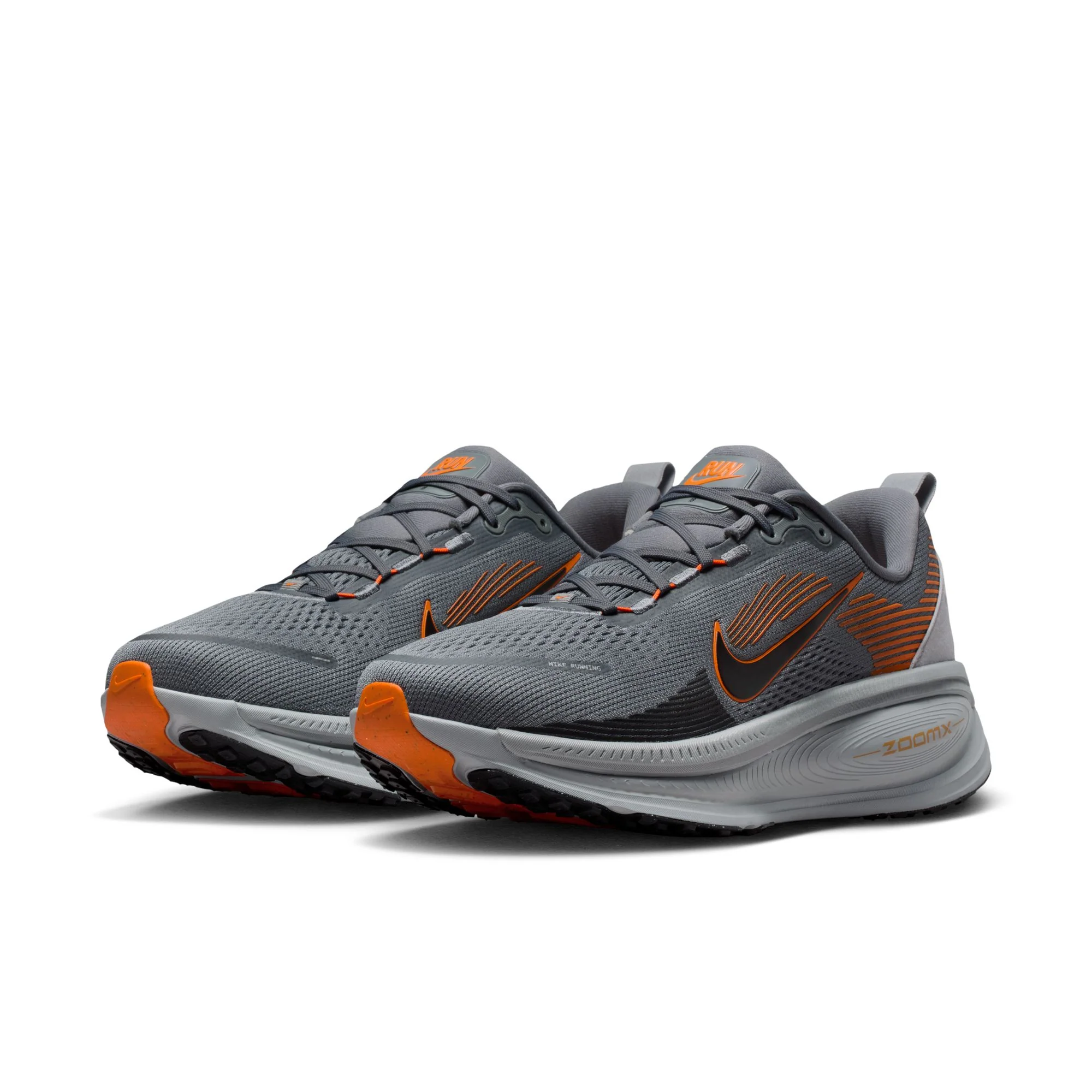 Nike Mens Vomero 18 - Cool Grey/Black/Safety Orange/Wolf Grey - Neutral - SP26 - Image 4