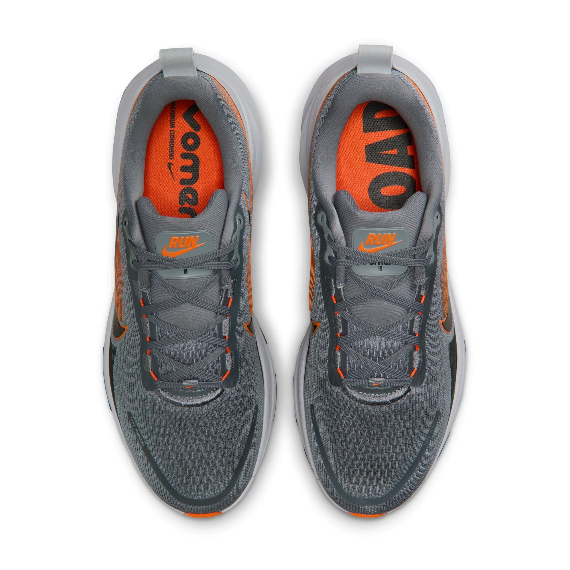 Nike Mens Vomero 18 - Cool Grey/Black/Safety Orange/Wolf Grey - Neutral - SP26 - Image 5