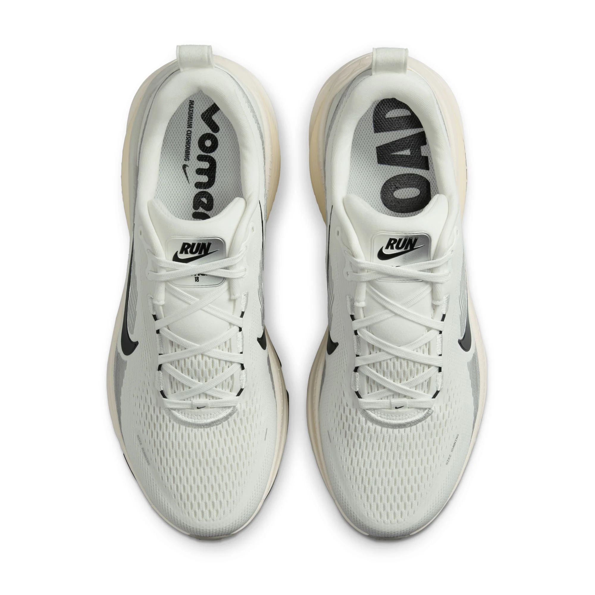Nike Mens Vomero 18 - Summit White/Black/Coconut Milk - Neutral - SP25 - Image 5