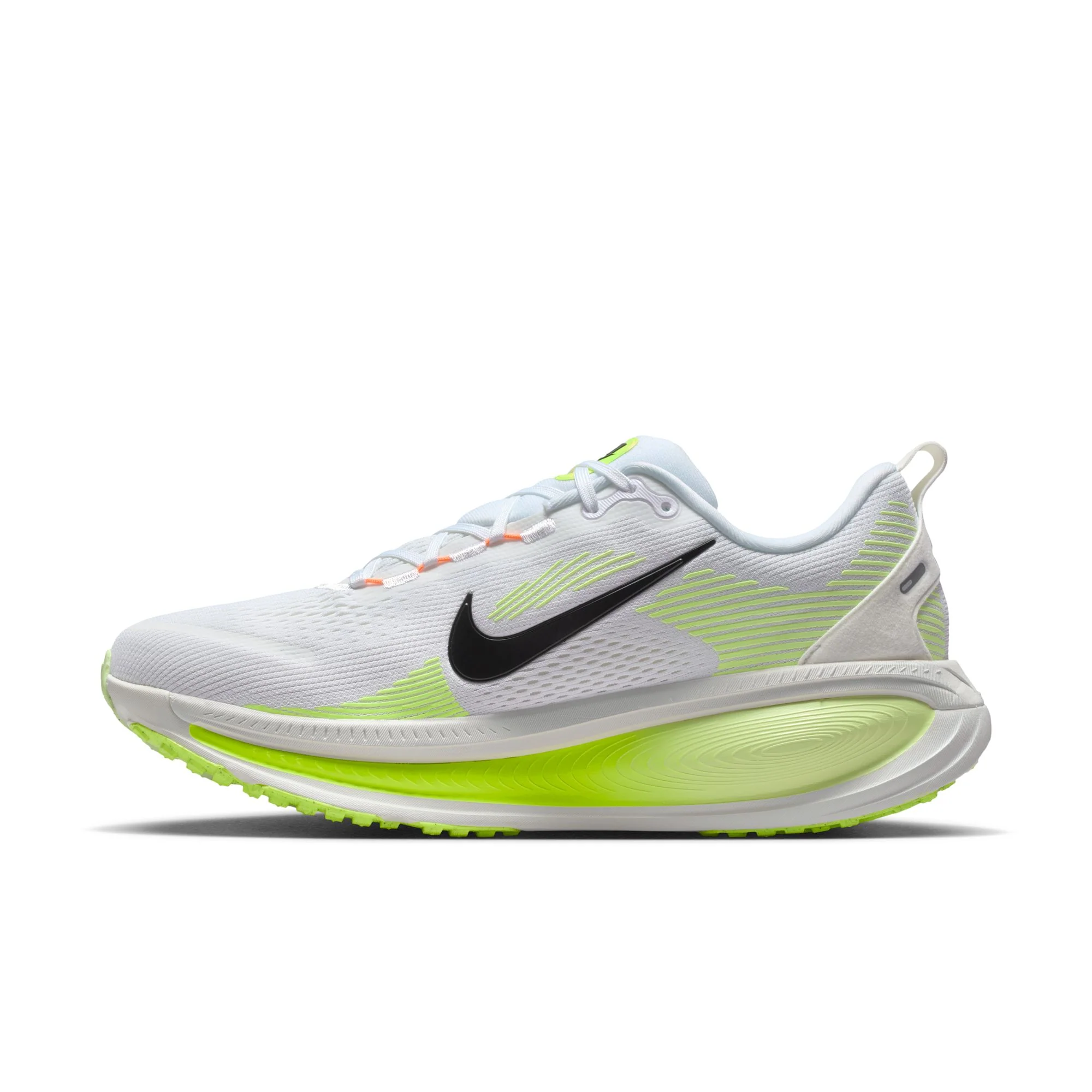Nike Mens Vomero 18 - White/Black/Volt/Barely Volt - Neutral - SP26 - Image 7