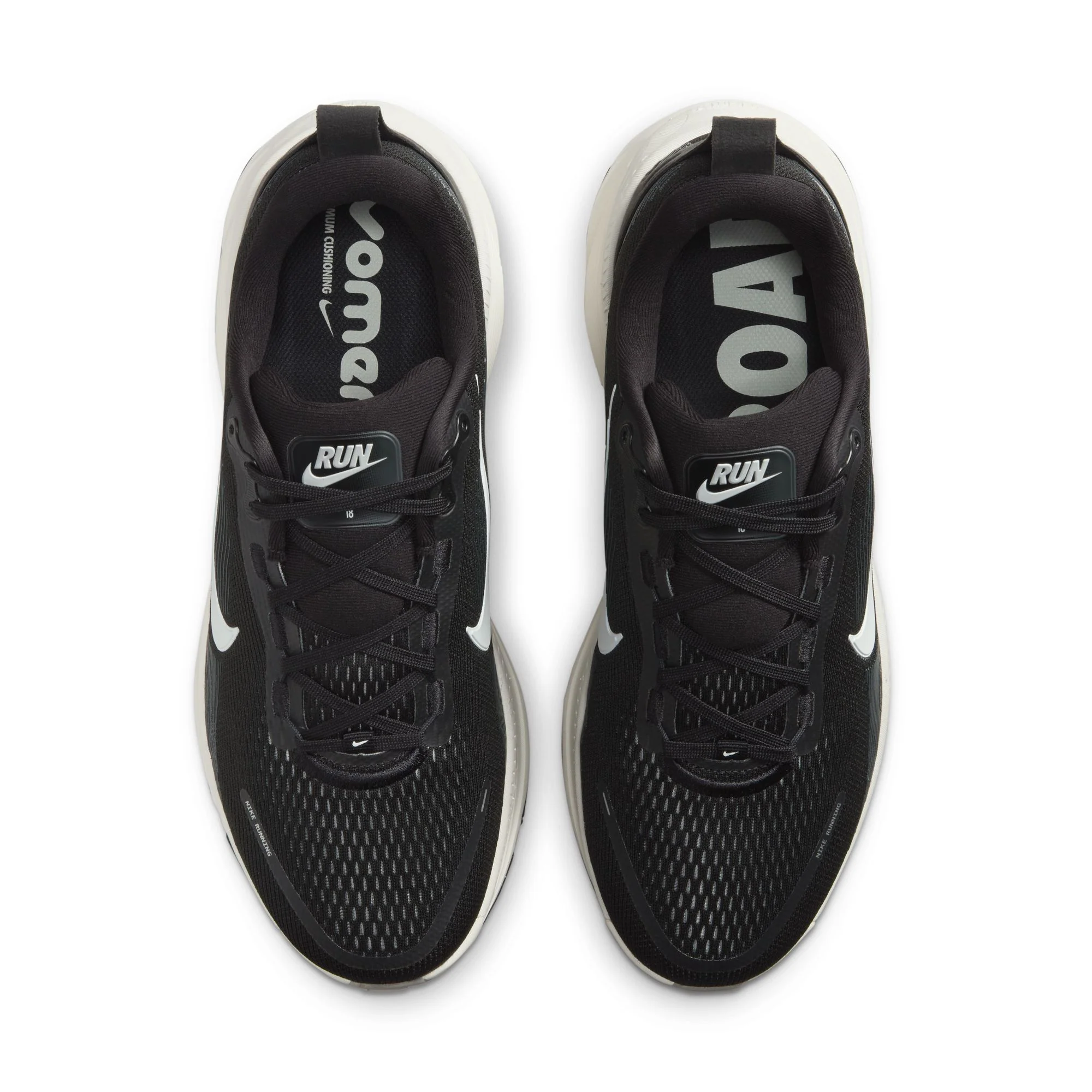 Nike Mens Vomero 18 Wide - 2E Width - Black/Summit White/Coconut Milk - Neutral - SP25 - Image 4