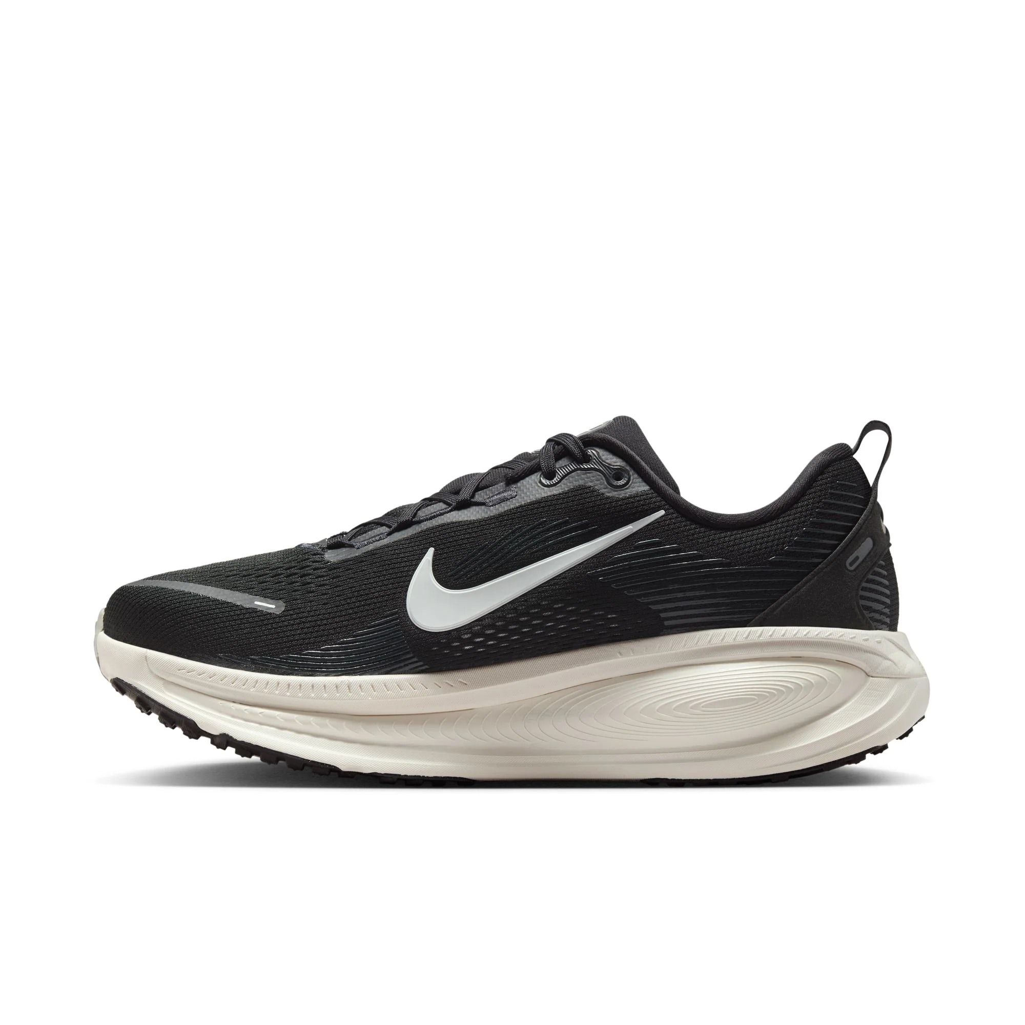 Nike Mens Vomero 18 Wide - 2E Width - Black/Summit White/Coconut Milk - Neutral - SP25 - Image 5