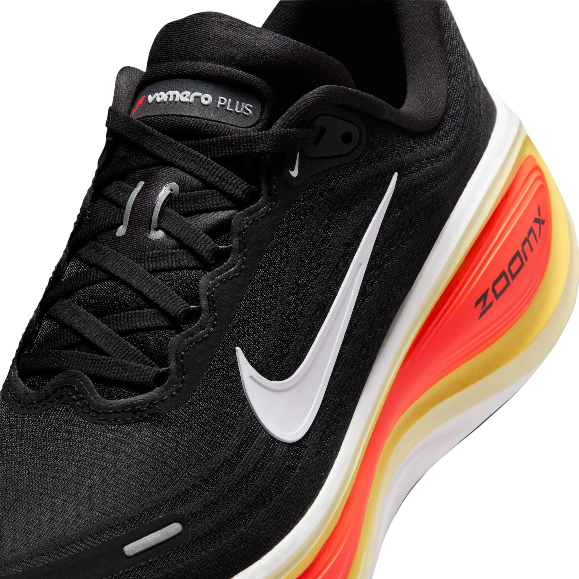 Nike Mens Vomero Plus - Black/White/Bright Crimson/Sail - Neutral - HO25 - Image 10