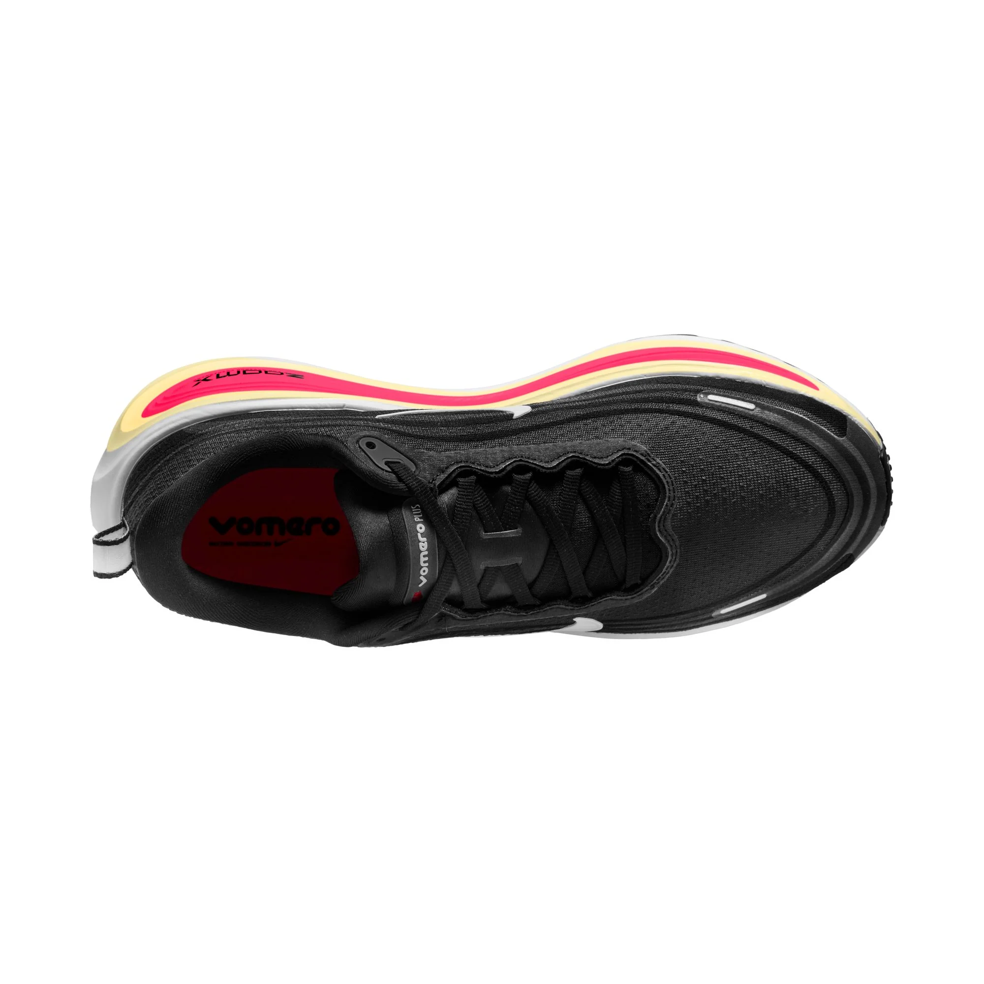 Nike Mens Vomero Plus - Black/White/Bright Crimson/Sail - Neutral - HO25 - Image 4