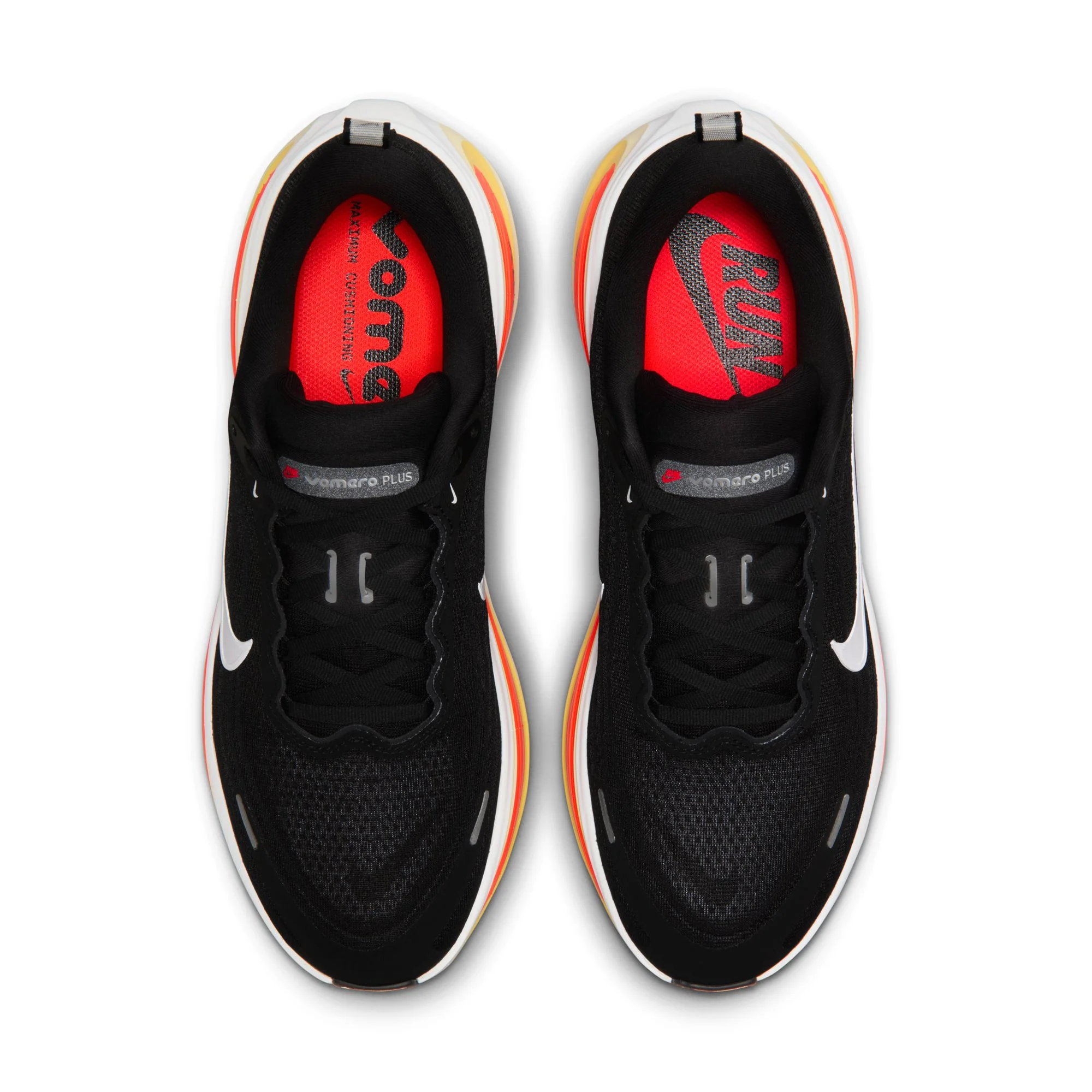 Nike Mens Vomero Plus - Black/White/Bright Crimson/Sail - Neutral - HO25 - Image 6