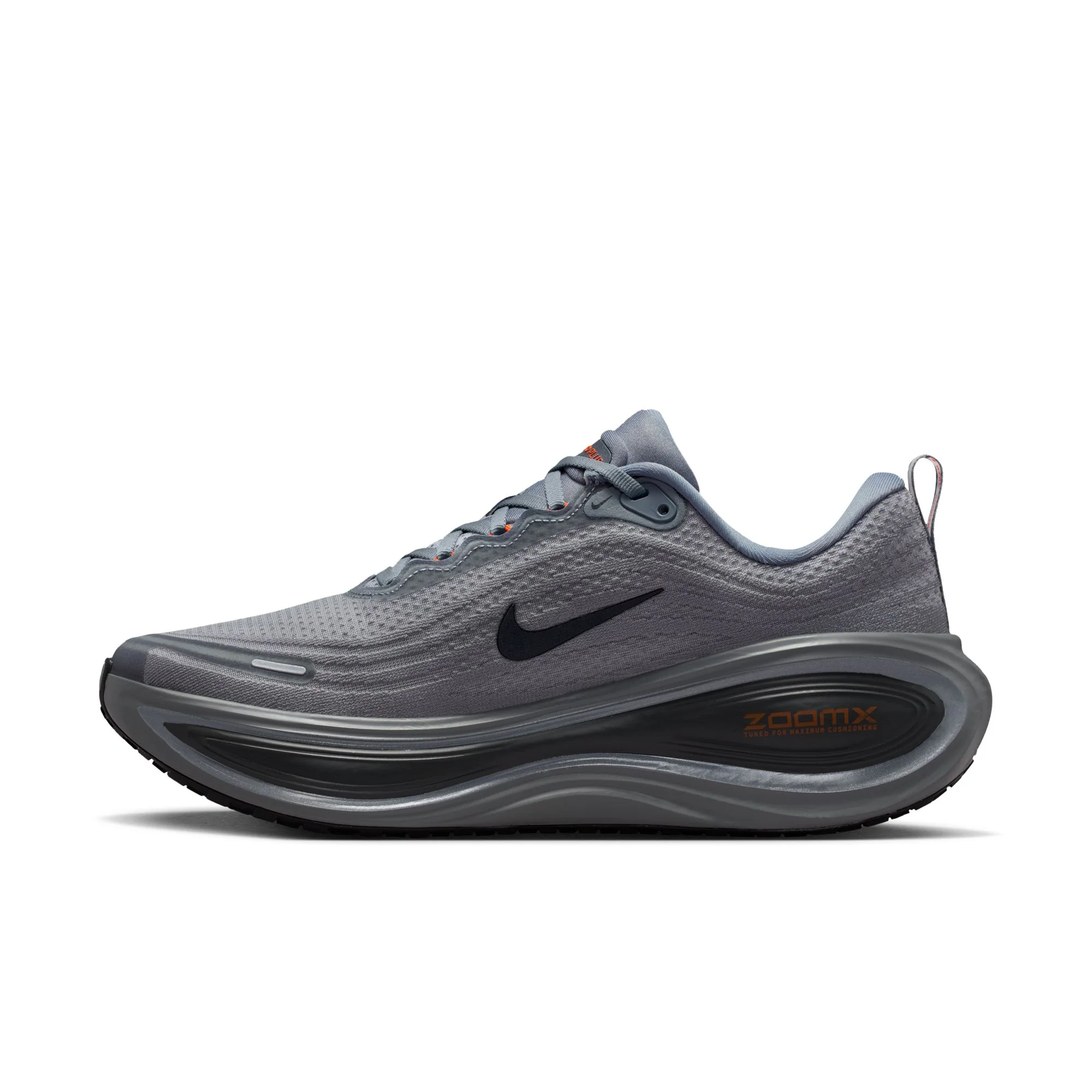 Nike Mens Vomero Plus - Cool Grey/Black/Safety Orange - Neutral - SP26 - Image 3