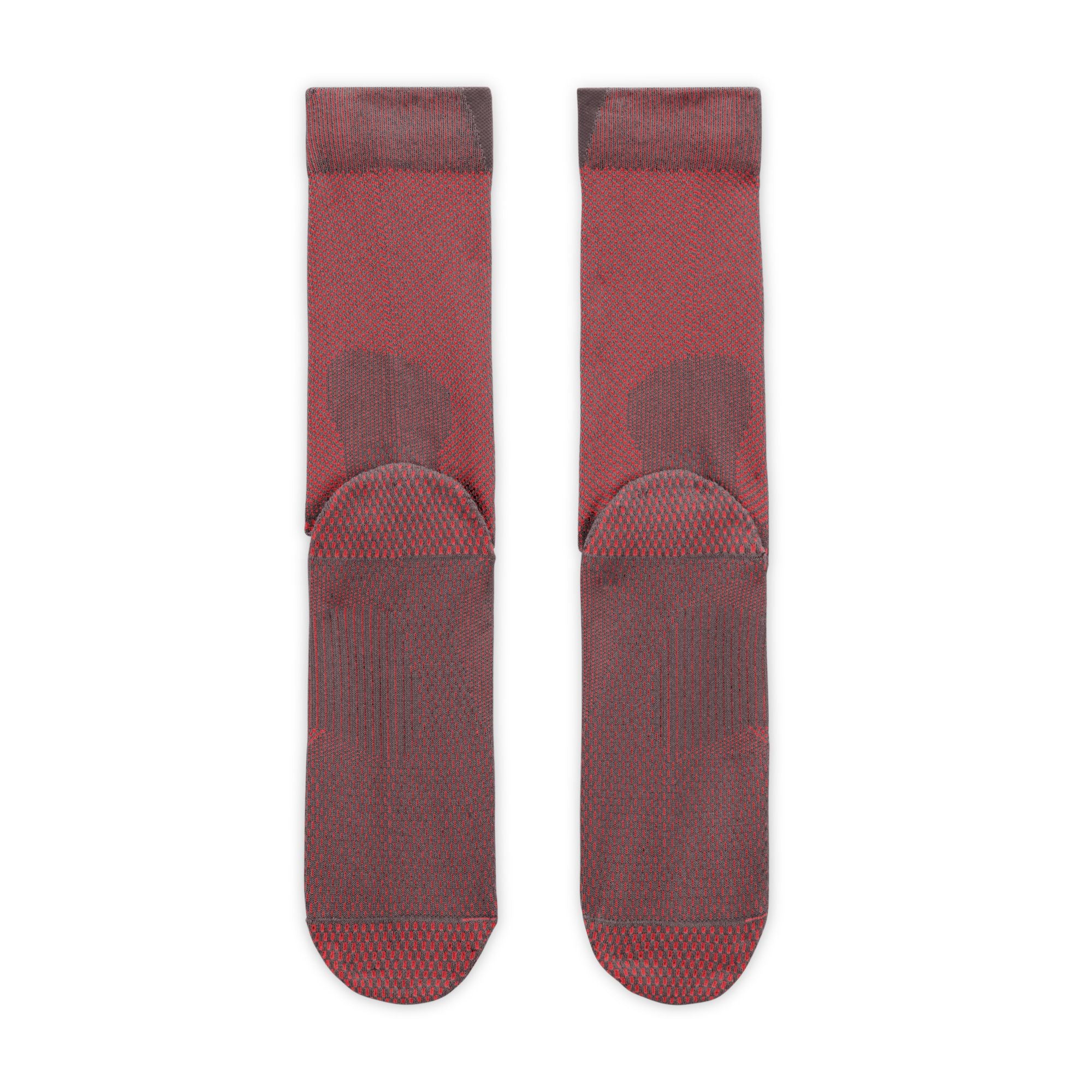 Nike Running Lightweight Crew Socks - Tattoo/Hot Lava/Pure Platinum/Hot Lava - Image 3